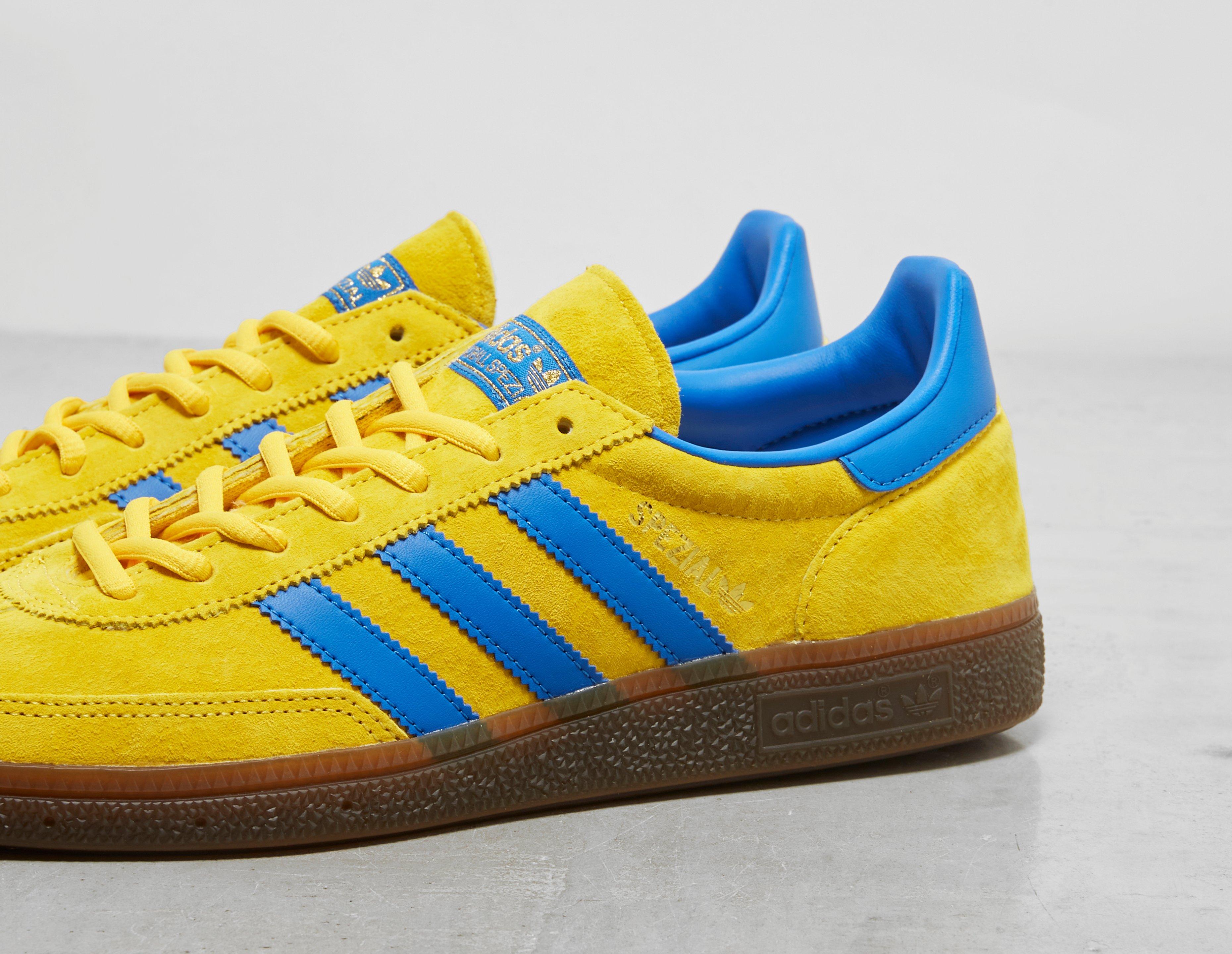 Adidas spezial top yellow and blue