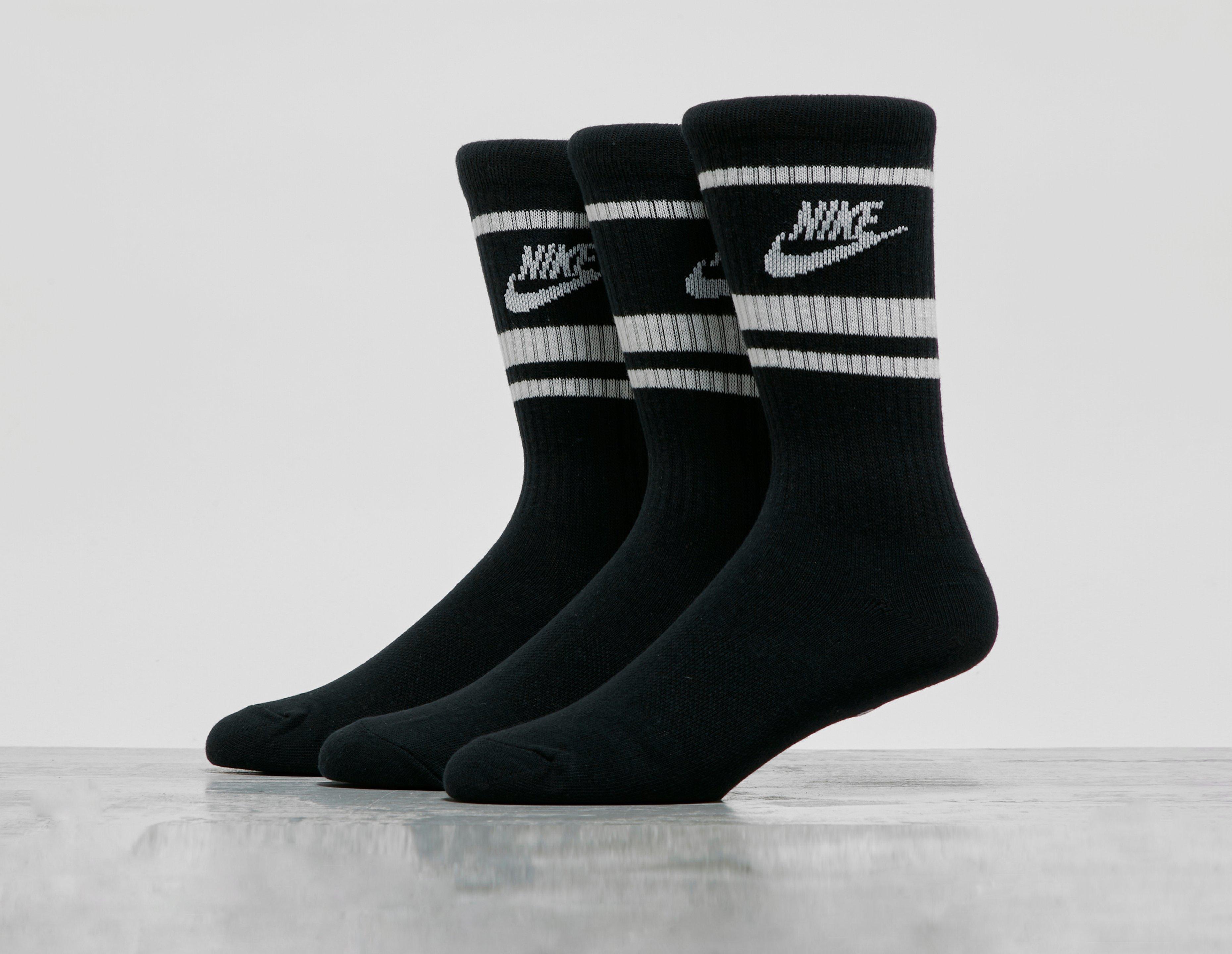 Nike Lot de 2 Paires de Chaussettes Crew Court Heritage Homme Noir- JD  Sports France