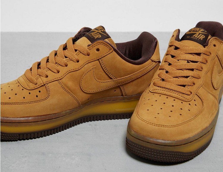Nike Air Force 1 Low Mens Size 9 Shoes Wheat Mocha Brown Leather Sneakers