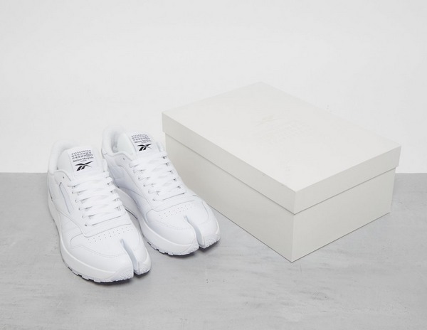 White Reebok X Maison Margiela Classic Leather Tabi Footpatrol