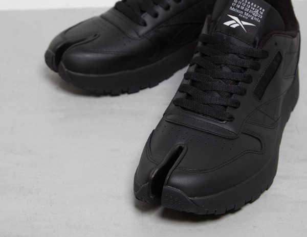 Black Reebok X Maison Margiela Classic Leather Tabi Sciaky