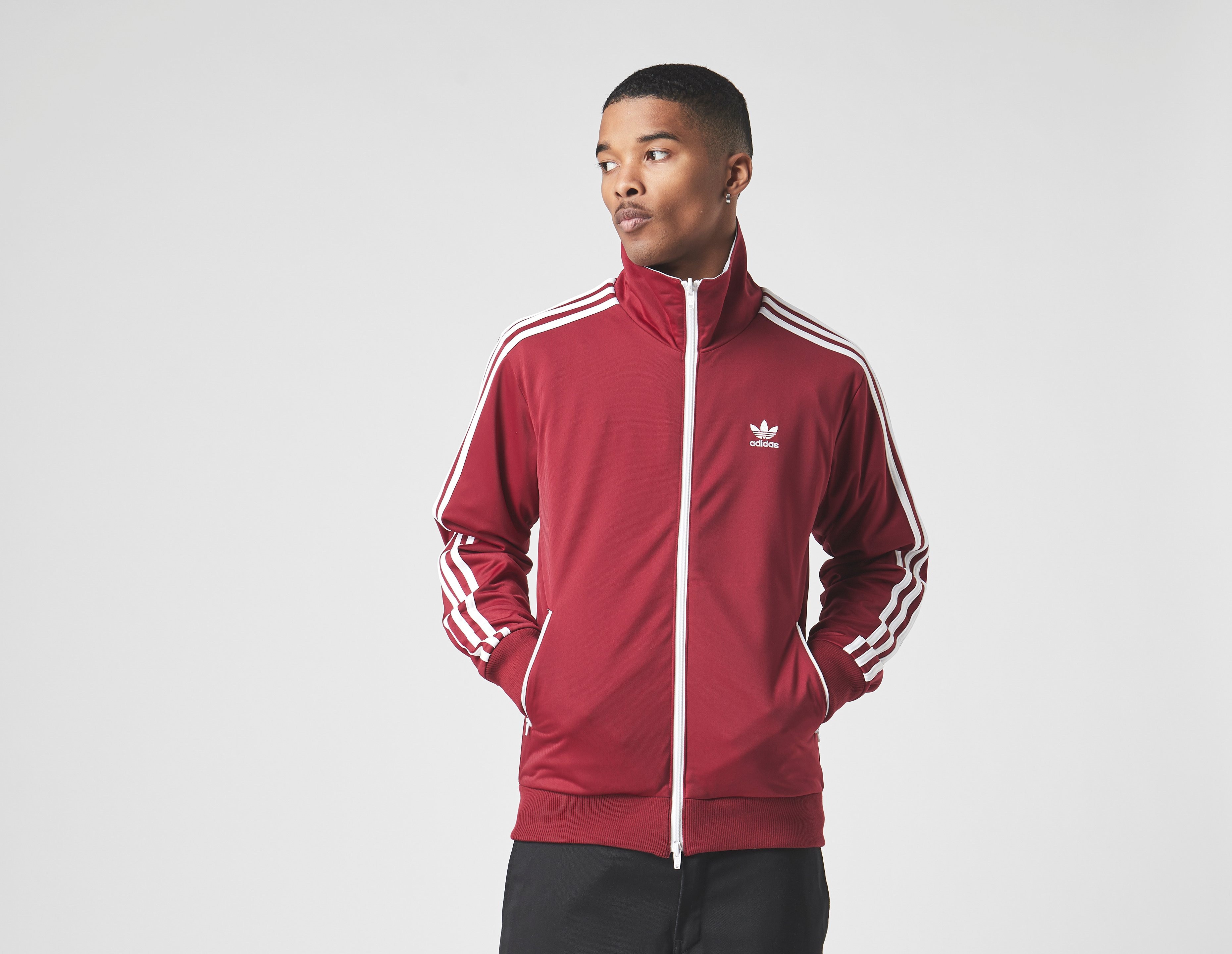 Red adidas Originals x Human Made Firebird Track Jacket | Sb