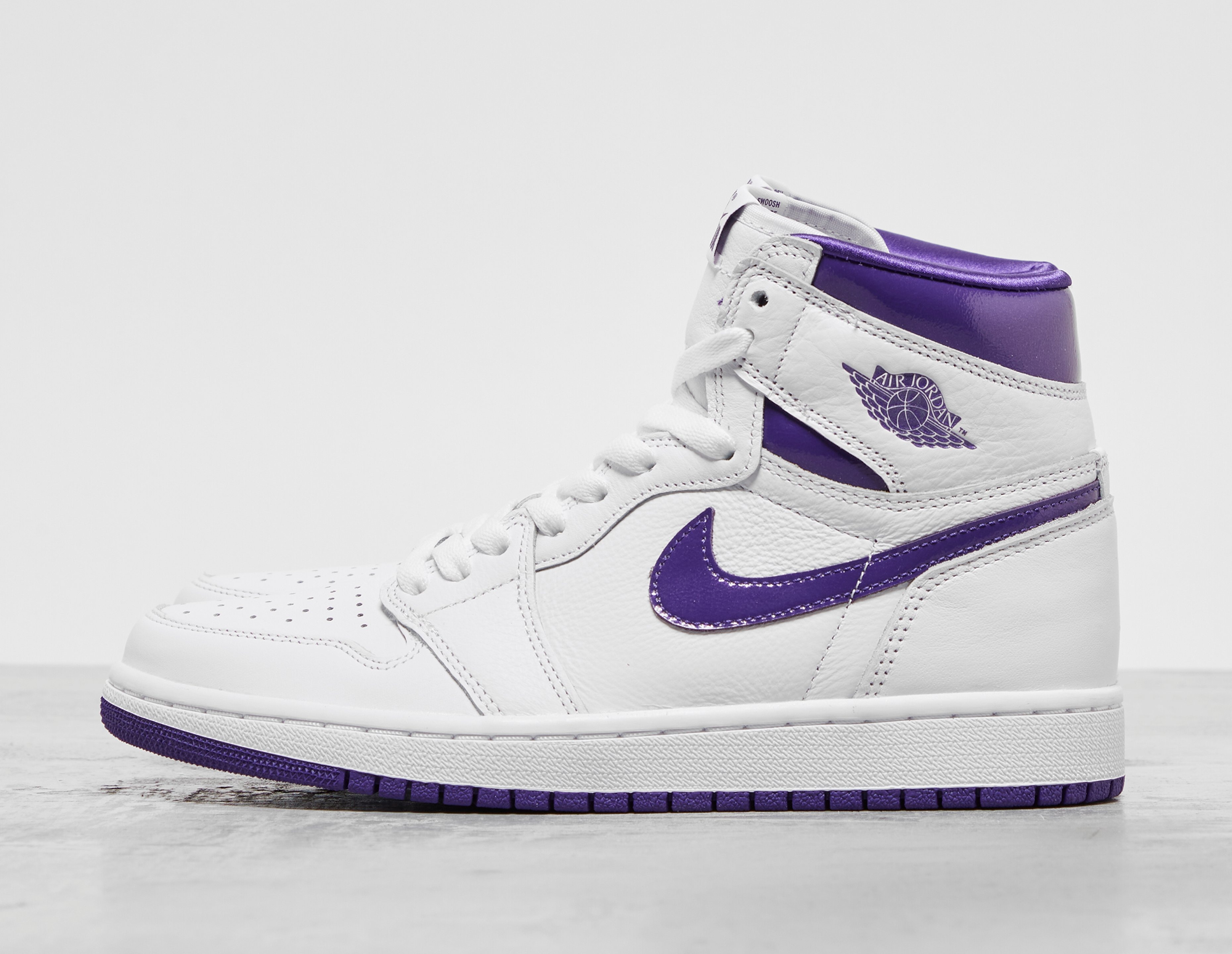 White Jordan Air Jordan 1 High 'Court Purple' | Ietp White Jordan Air Jordan 1 High 'Court Purple' | Ietp