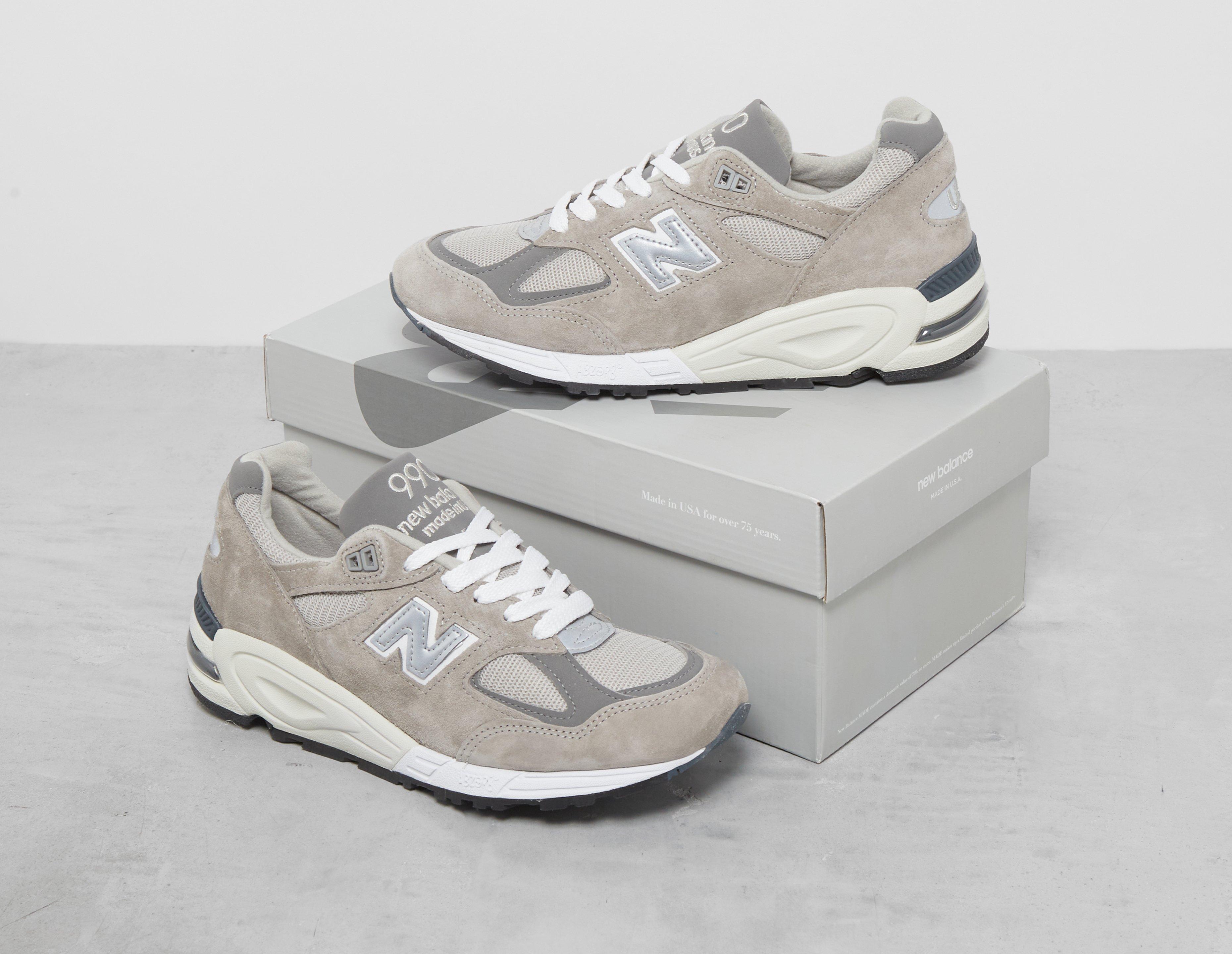 Grey New Balance 990v2 Made in USA Women's | HealthdesignShops