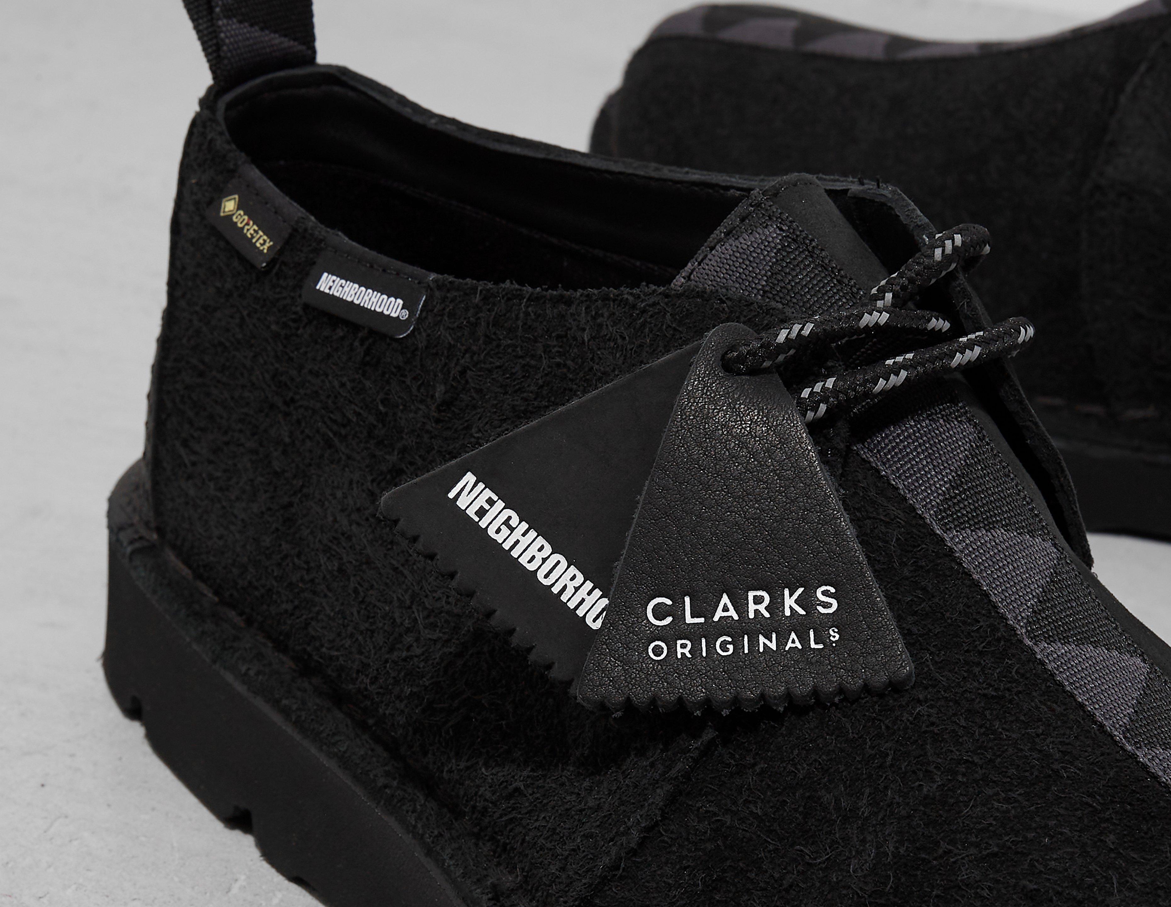 Black Clarks Originals x Neighborhood Desert Trek GTX