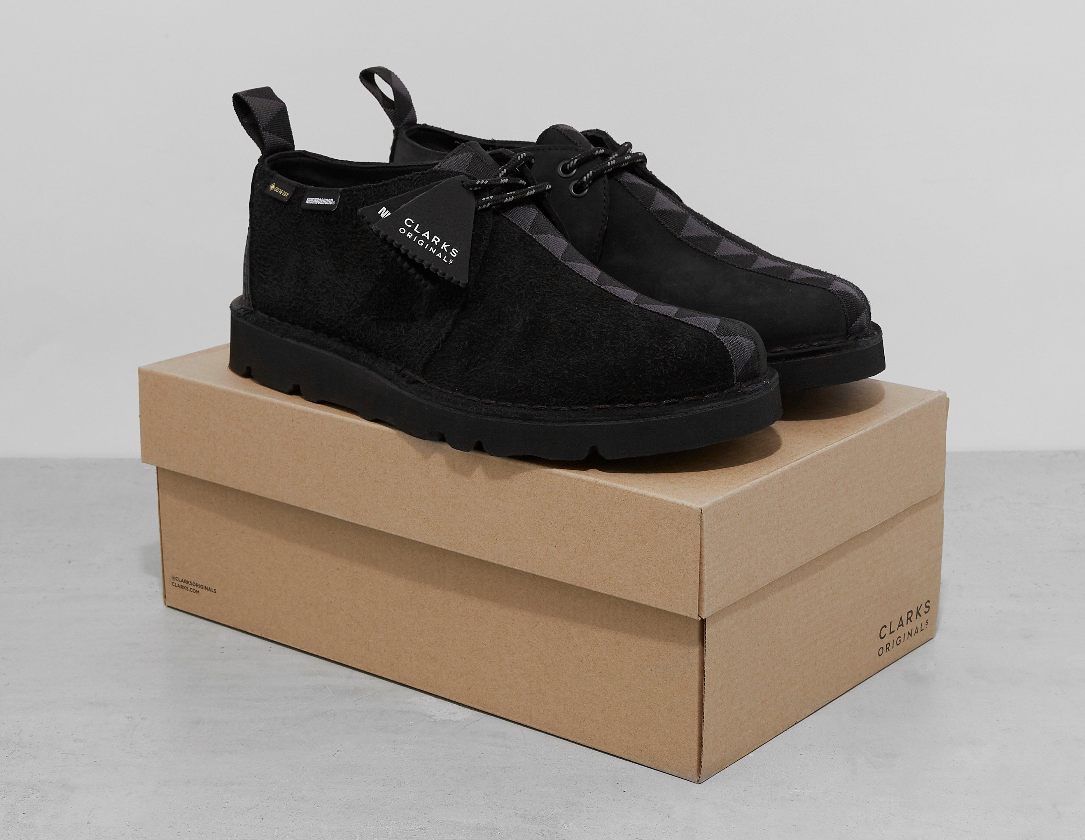 Black Clarks Originals x Neighborhood Desert Trek GTX