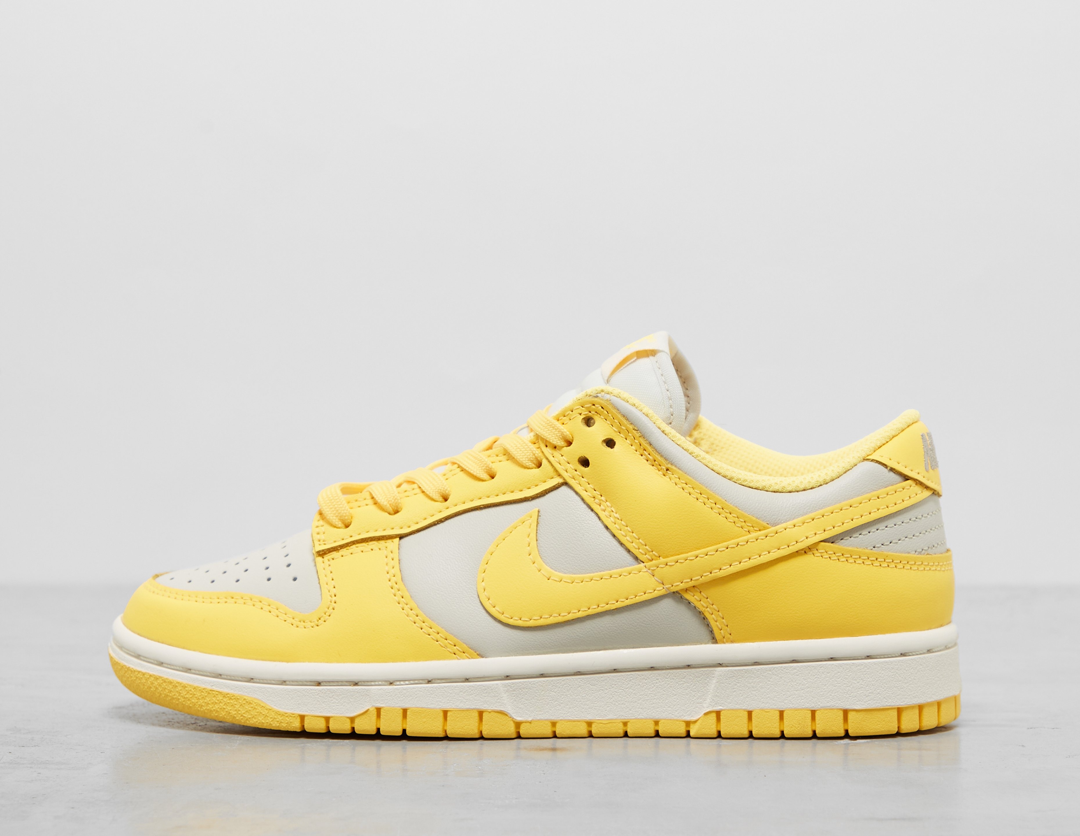 yellow low dunks