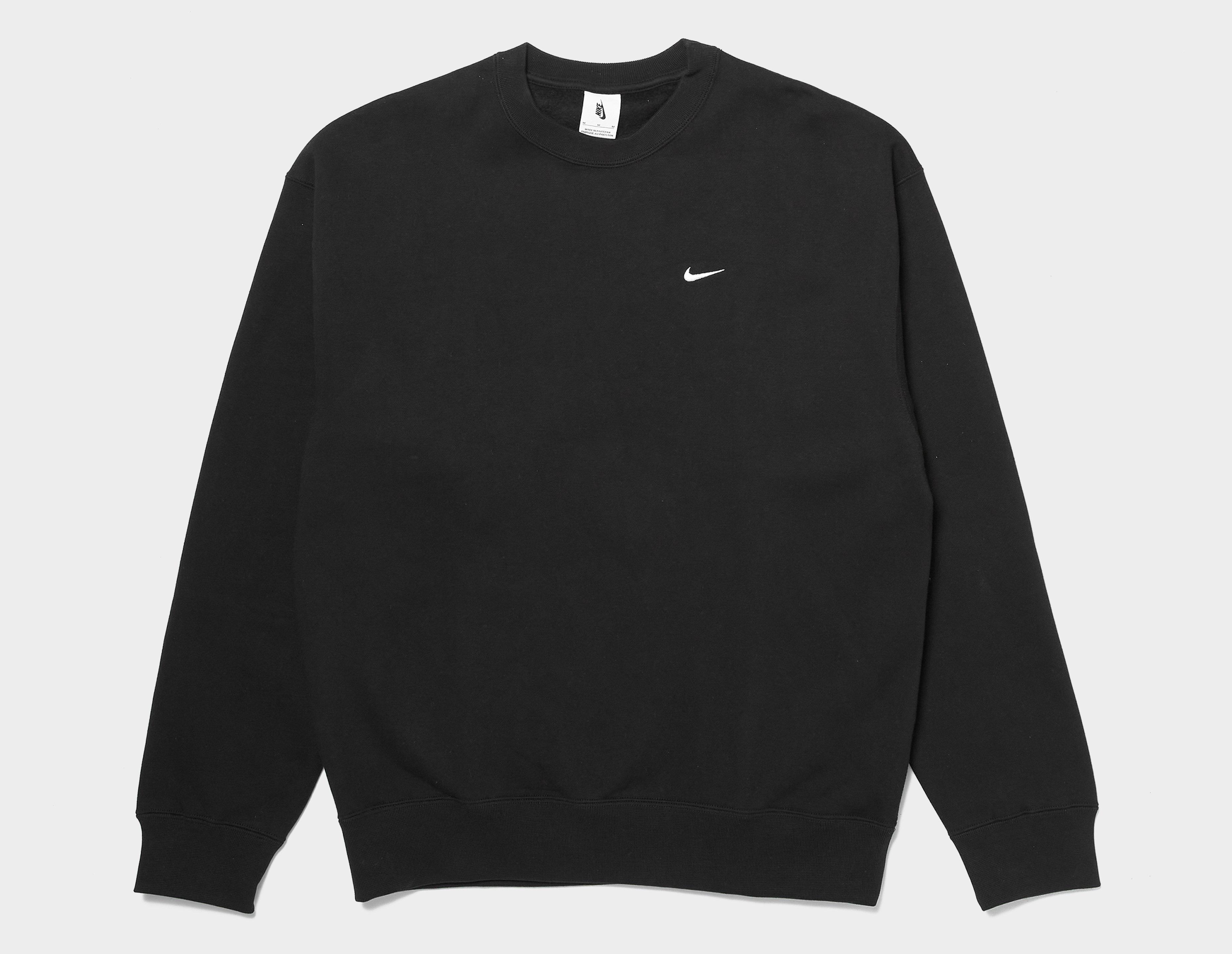 Black nike crew neck jumper sale