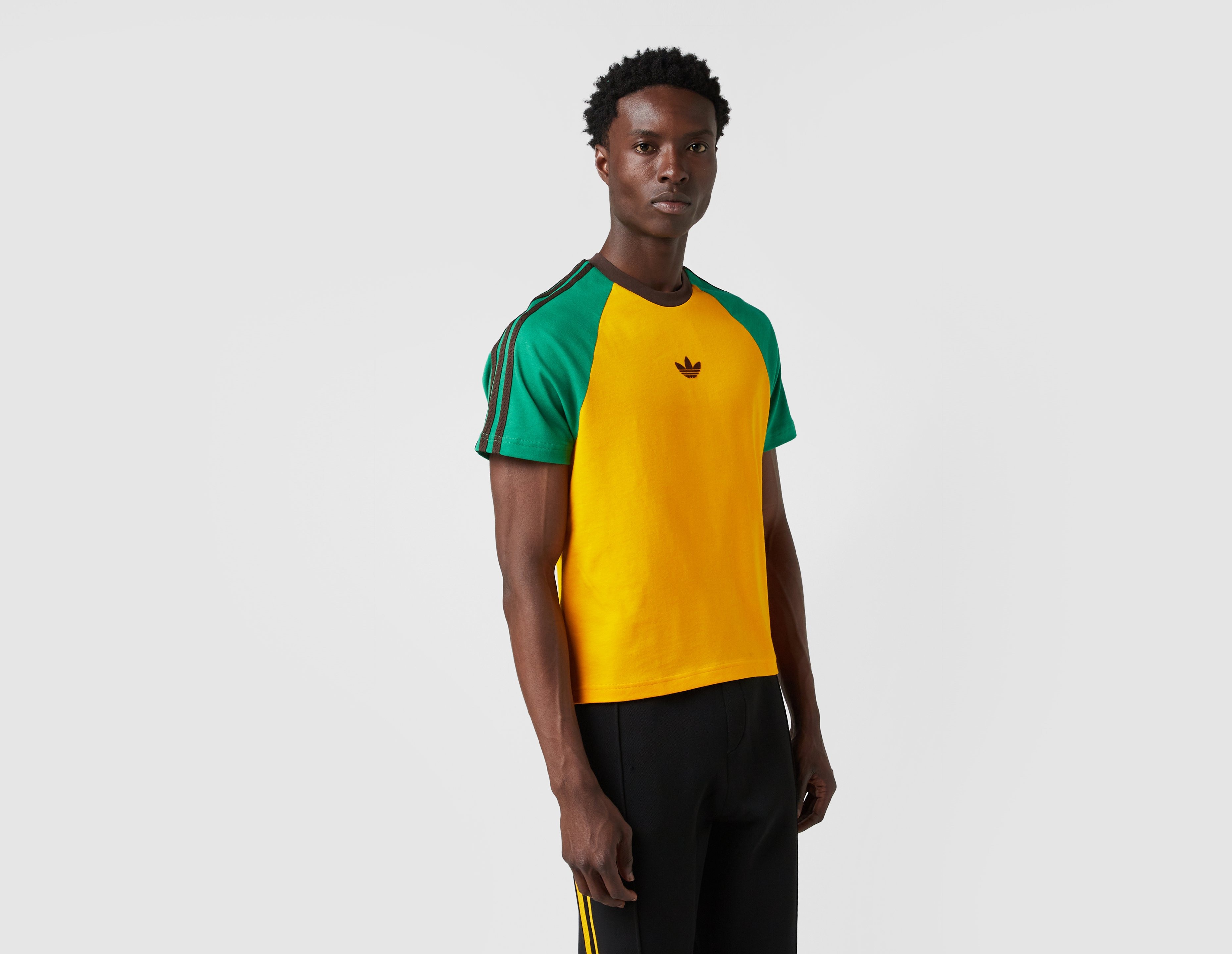 Shirt Yellow adidas olive Originals x Wales Bonner T