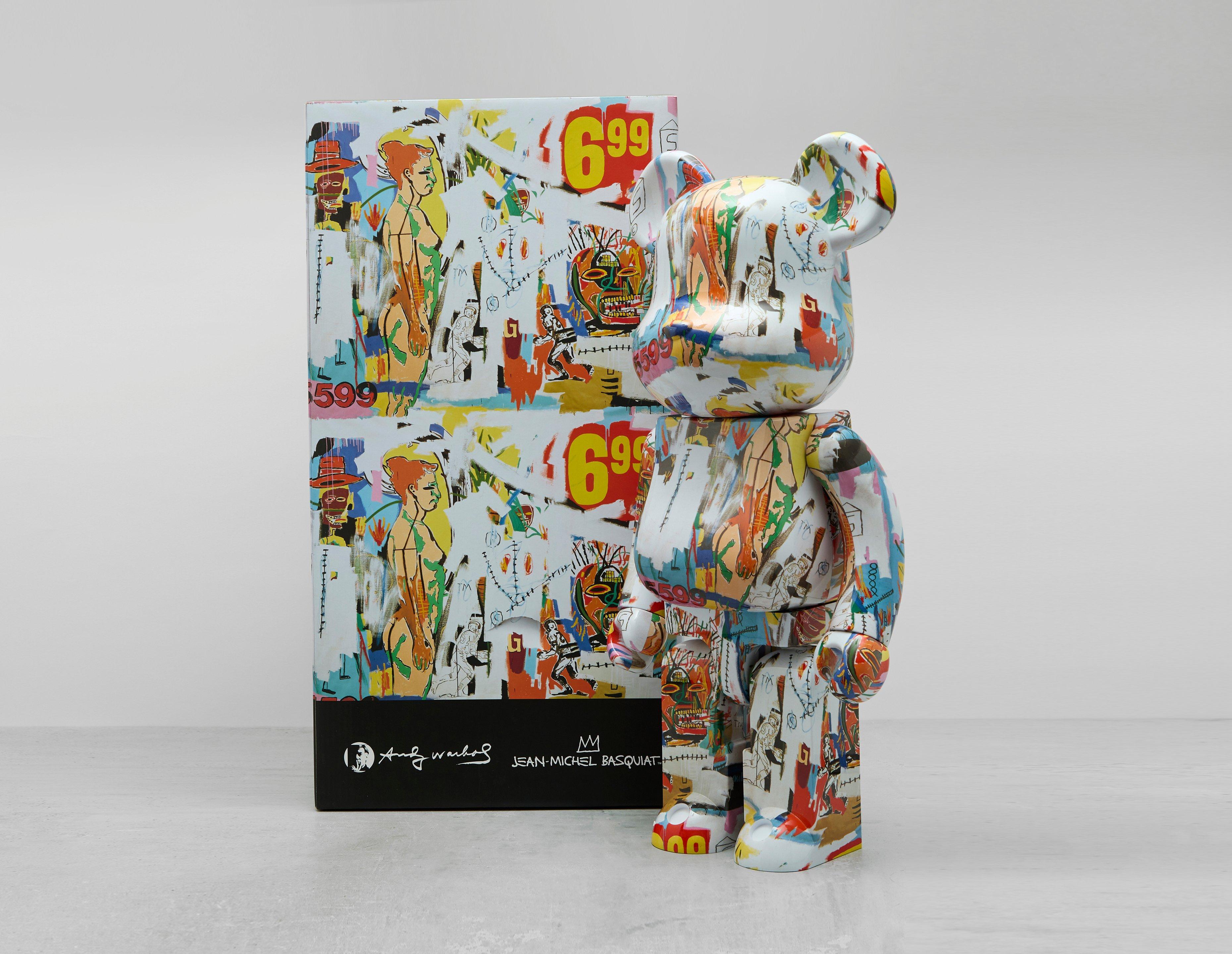 Medicom BE@RBRICK Andy Warhol x Jean-Michel Basquiat 1000%