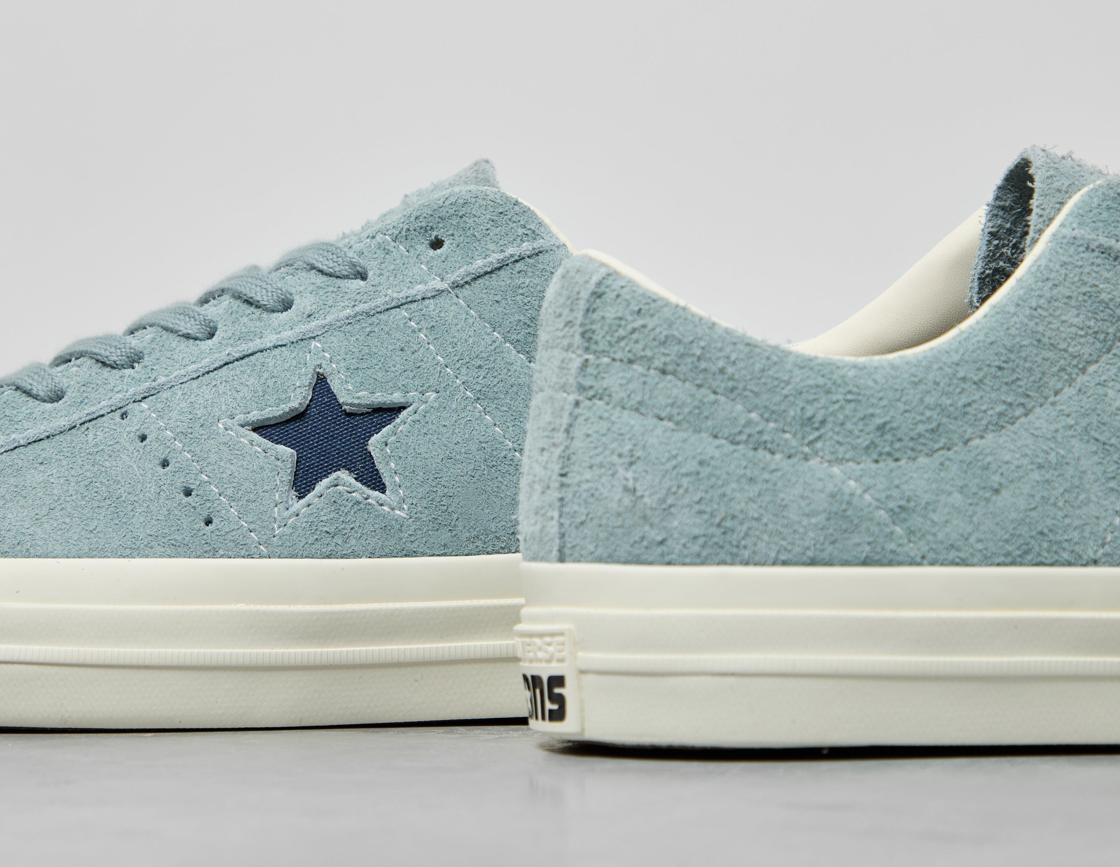 Converse one star blue shop suede