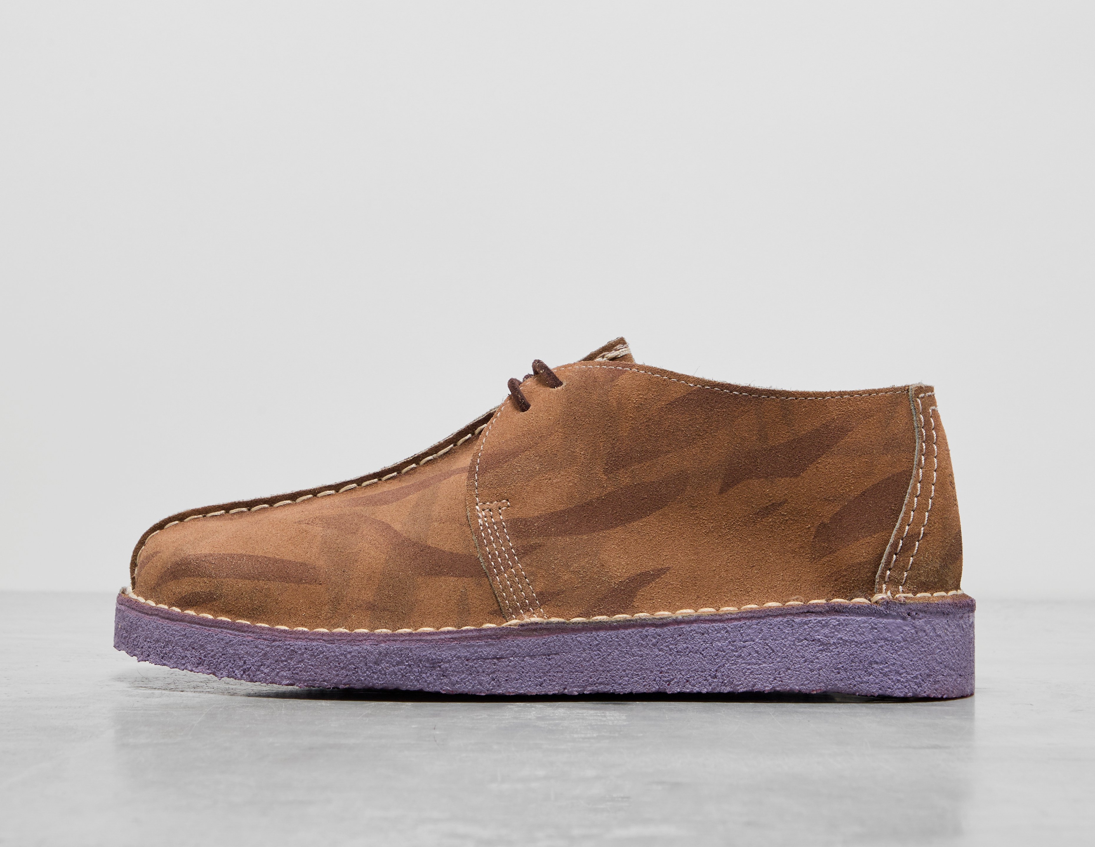 Brown Clarks Originals x Aries Arise Desert Trek Golf Boot