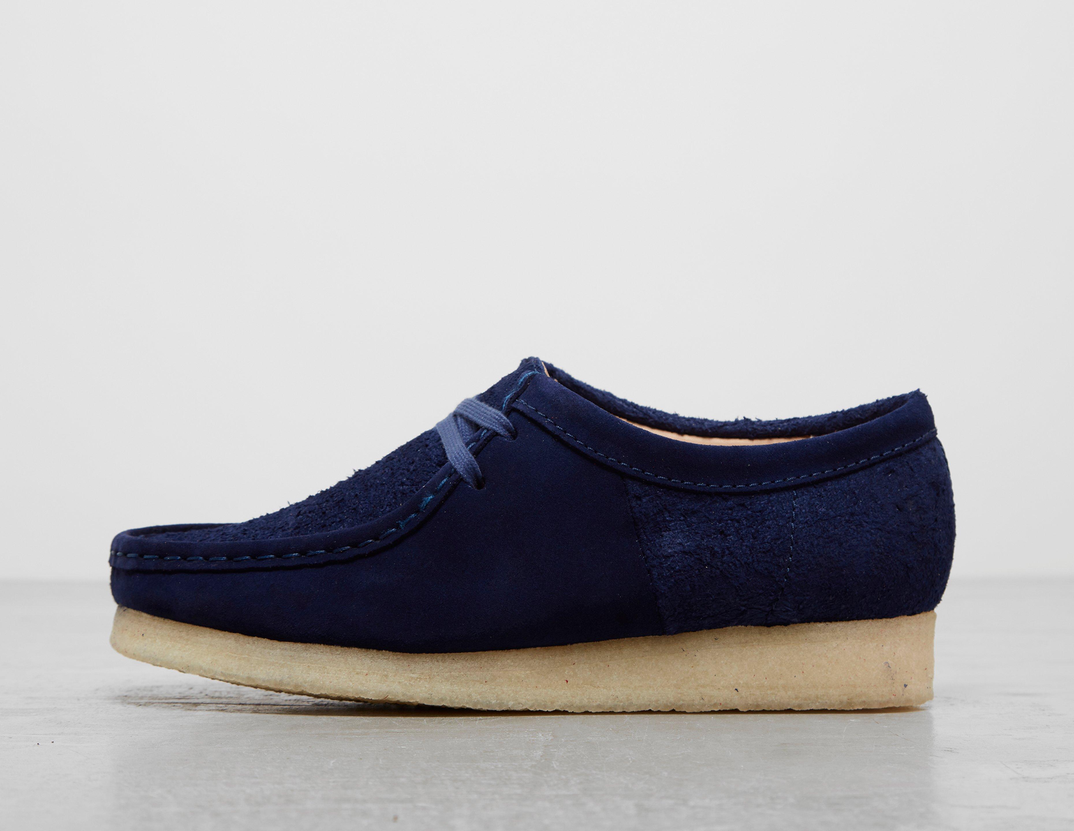 Clarks cheap wallabees navy