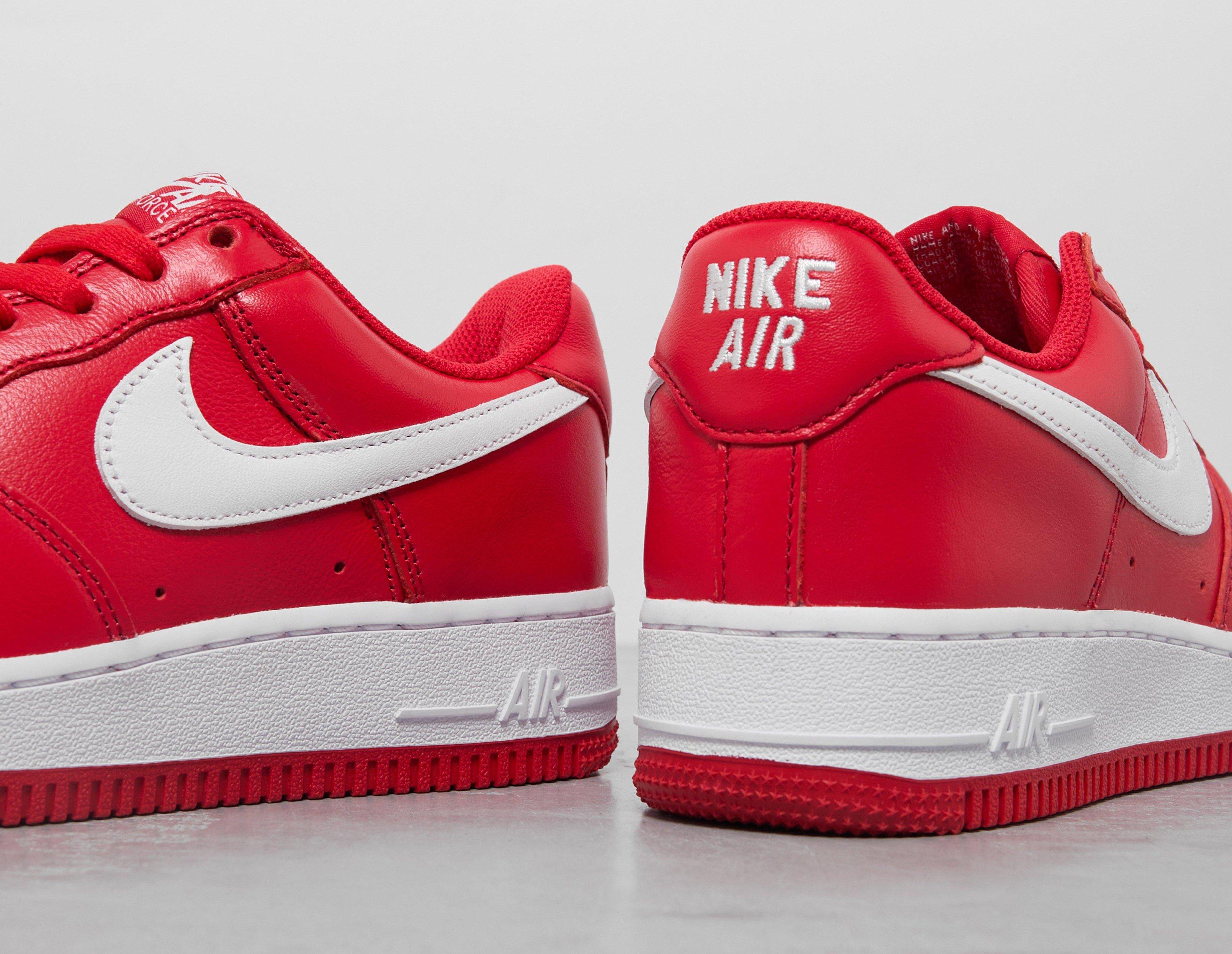 Nike Sportswear AIR FORCE 1 '07 LV8 2 - Trainers - white/black-habanero  red-white/white 