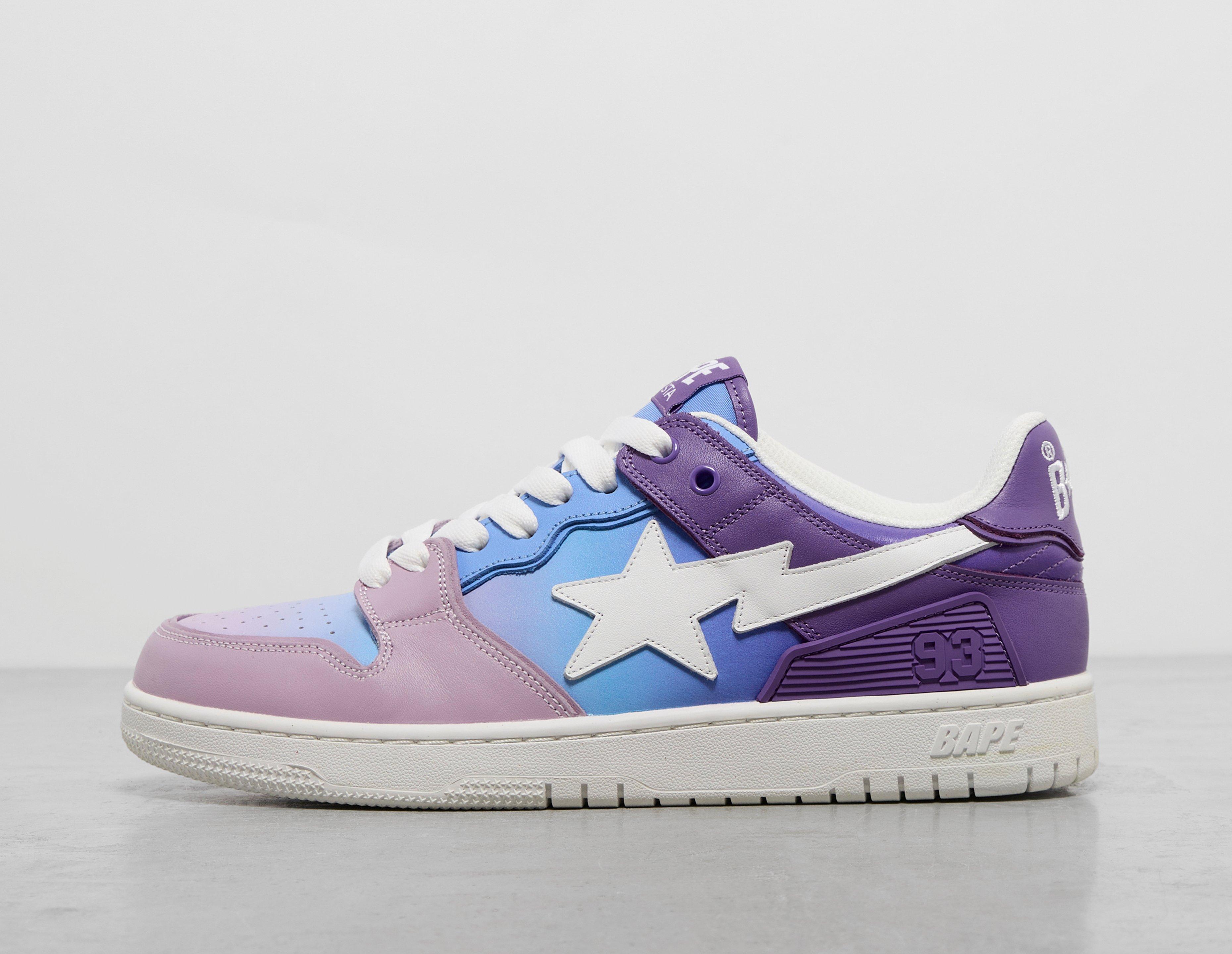 Bape store shoes purple