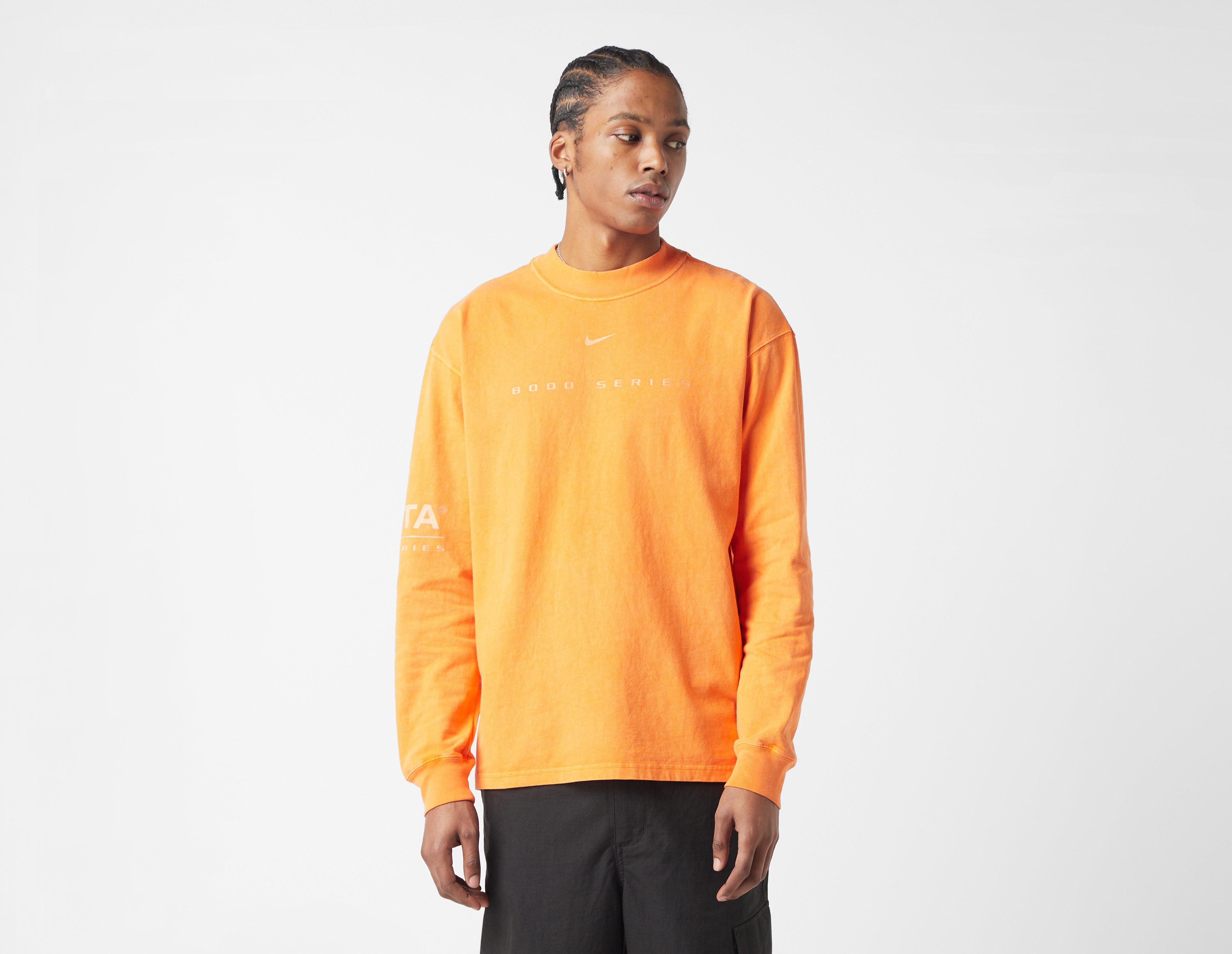 Orange long cheap sleeve nike shirt