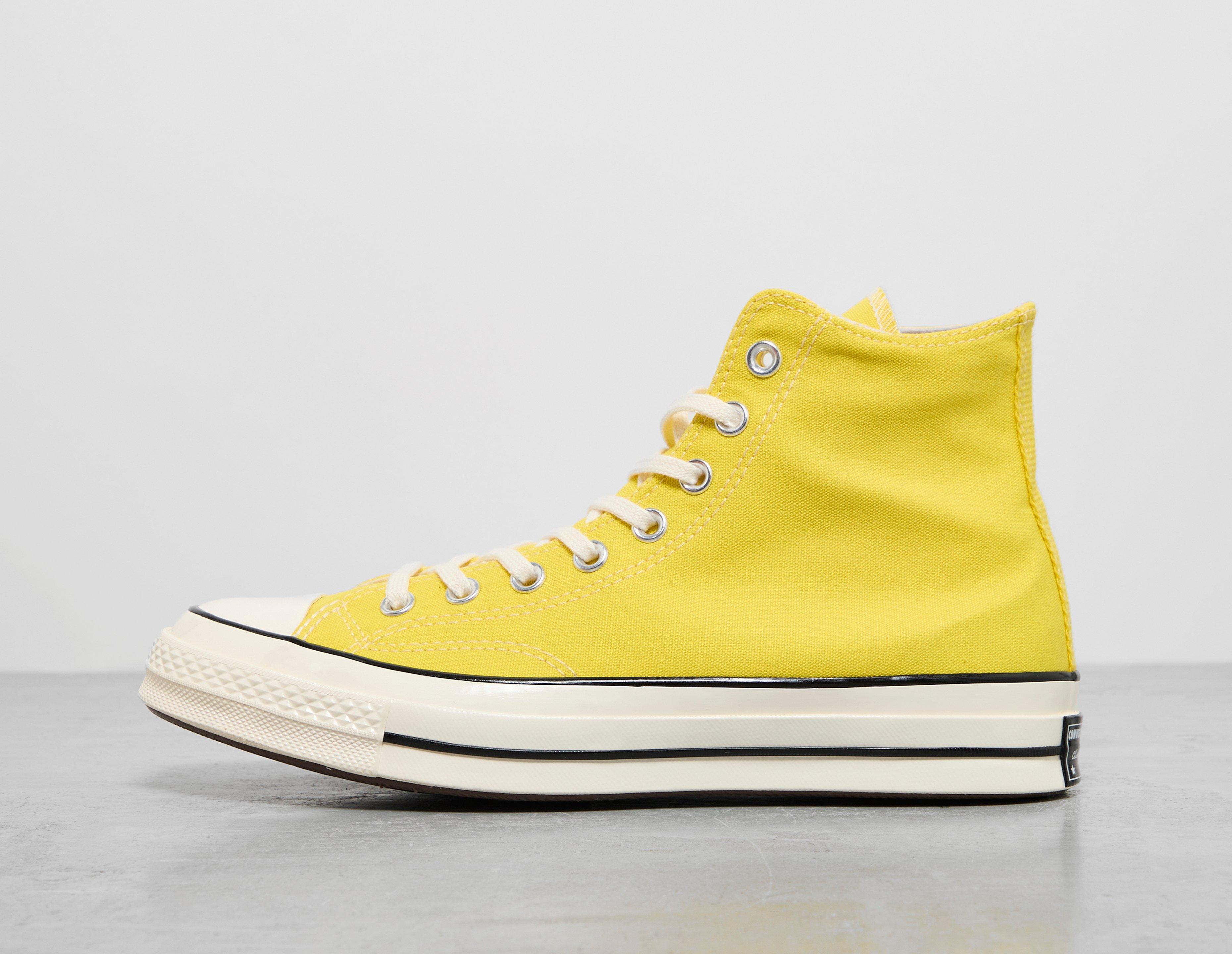 Converse Suede All Star Longlife HI Black 24.5cm | Fenua-environnementShops  | Yellow Converse Chuck 70 High