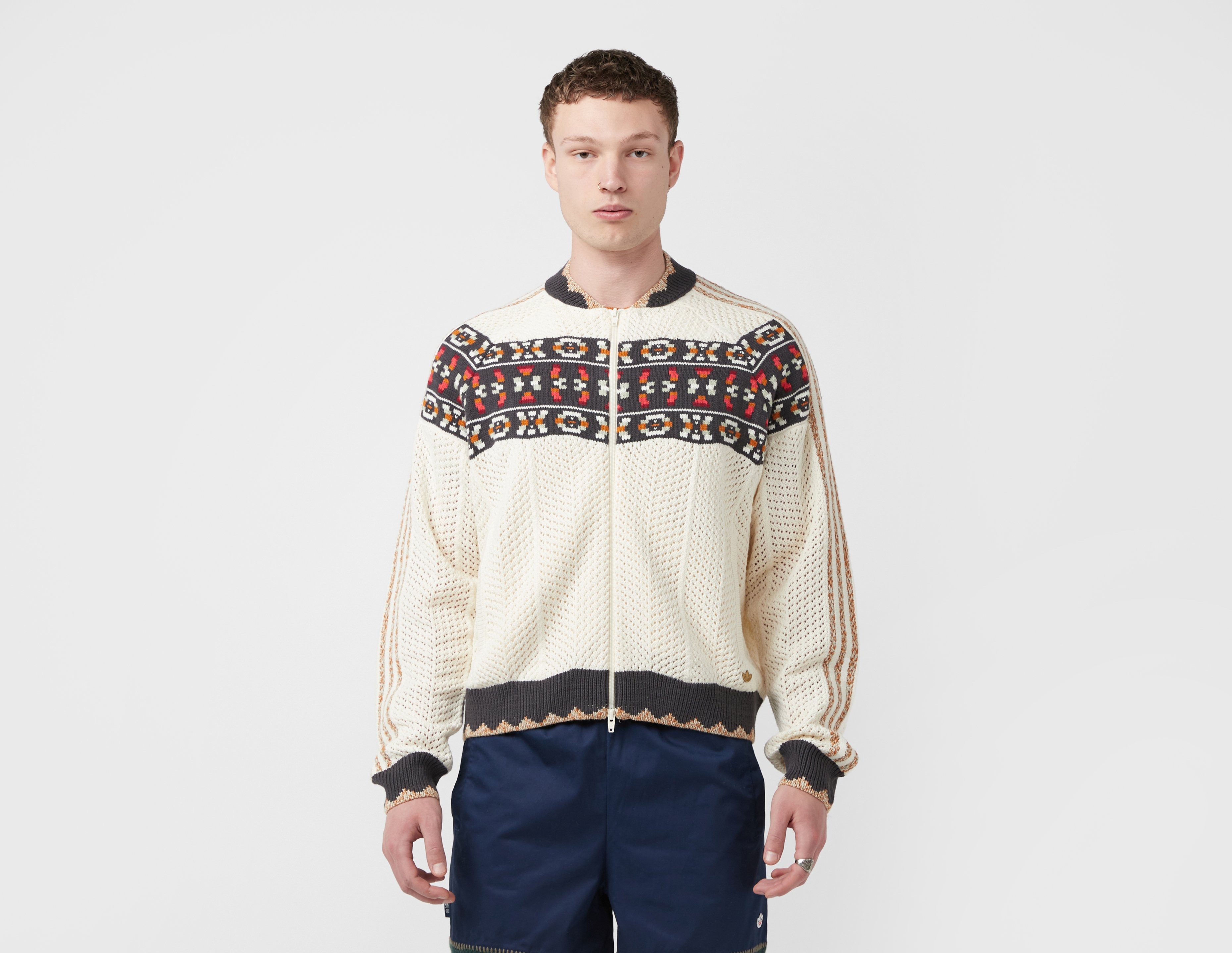 adidas x CLOT Crochet Track Top Beige Tone IF4270 Japan Size