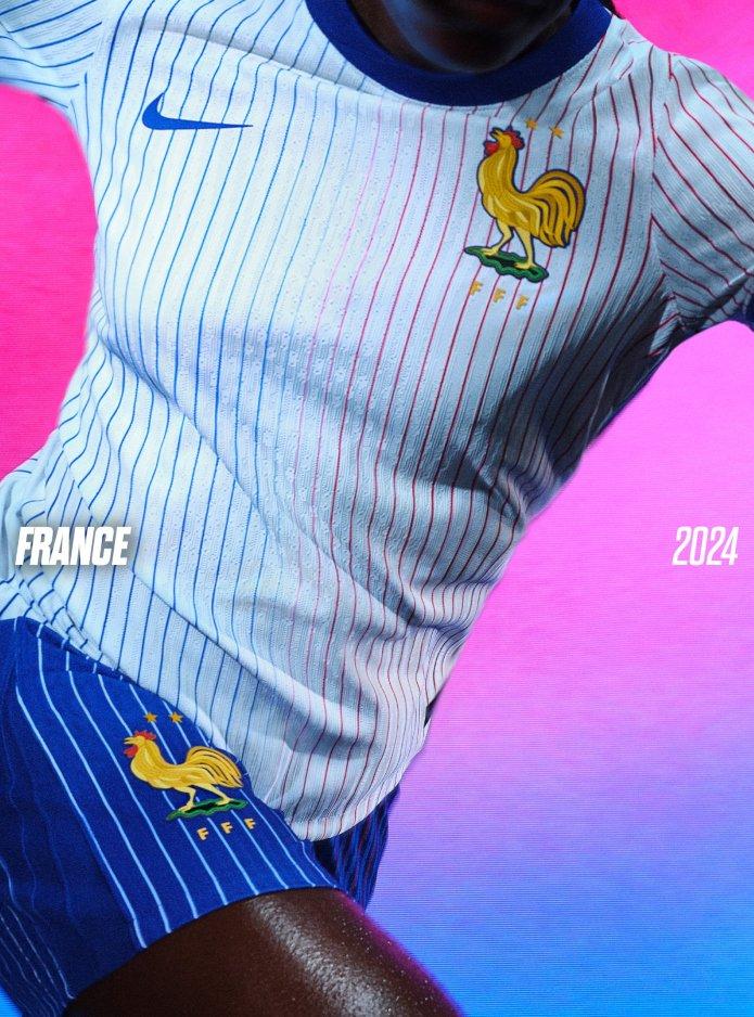 Segunda camiseta 2024 Francia fútbol
