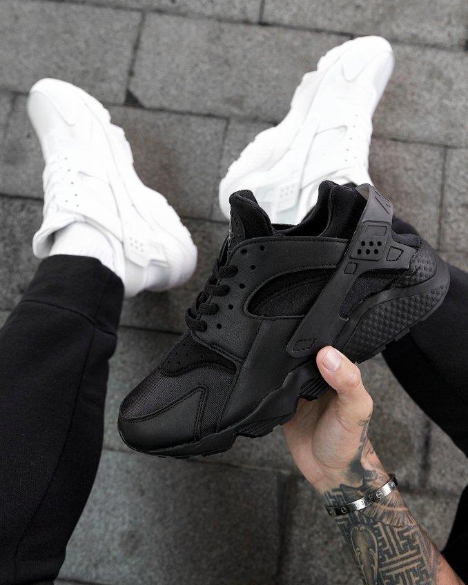 Huarache negras cheap y blancas