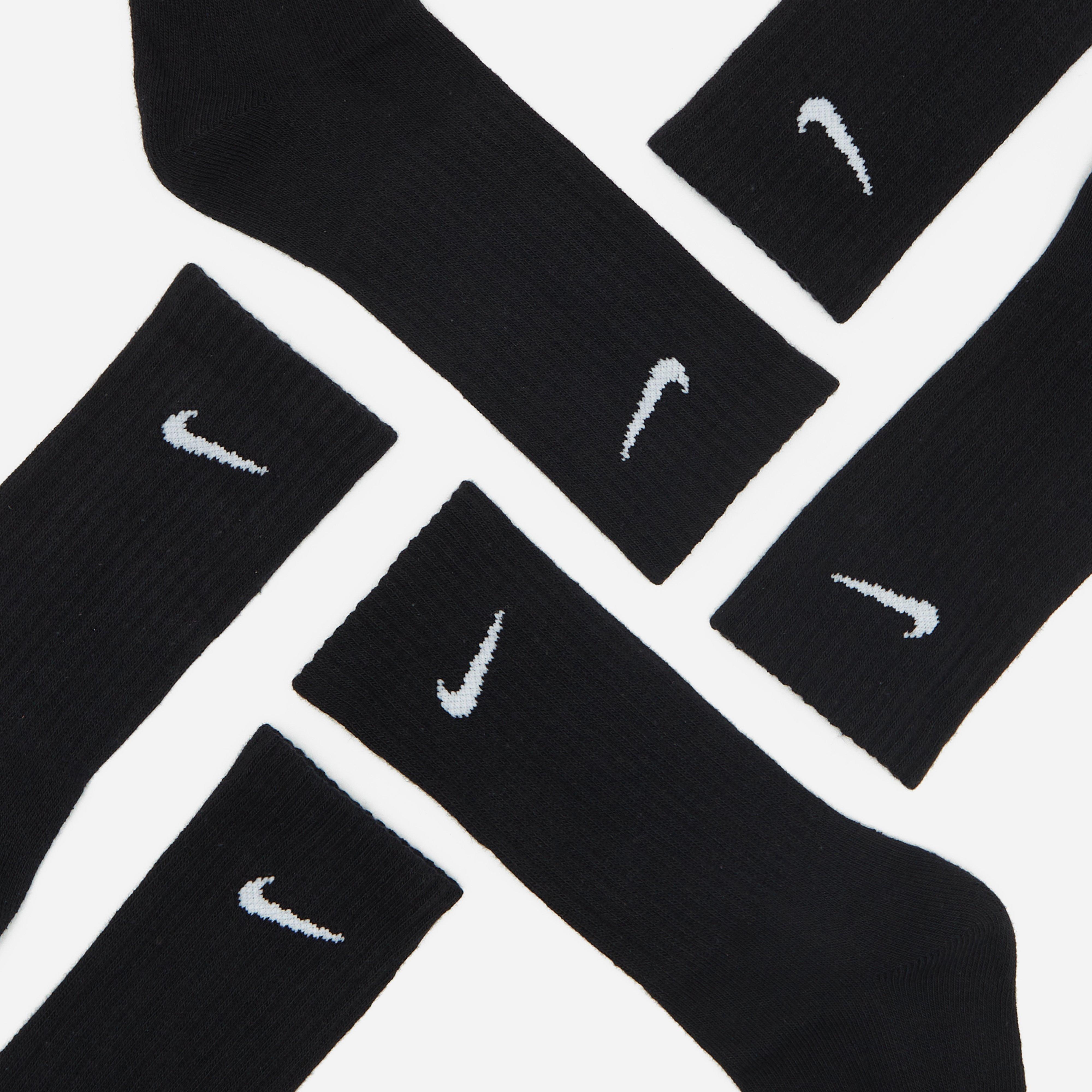 Nike 6-Pack Everyday Cushioned Training Crew Socks