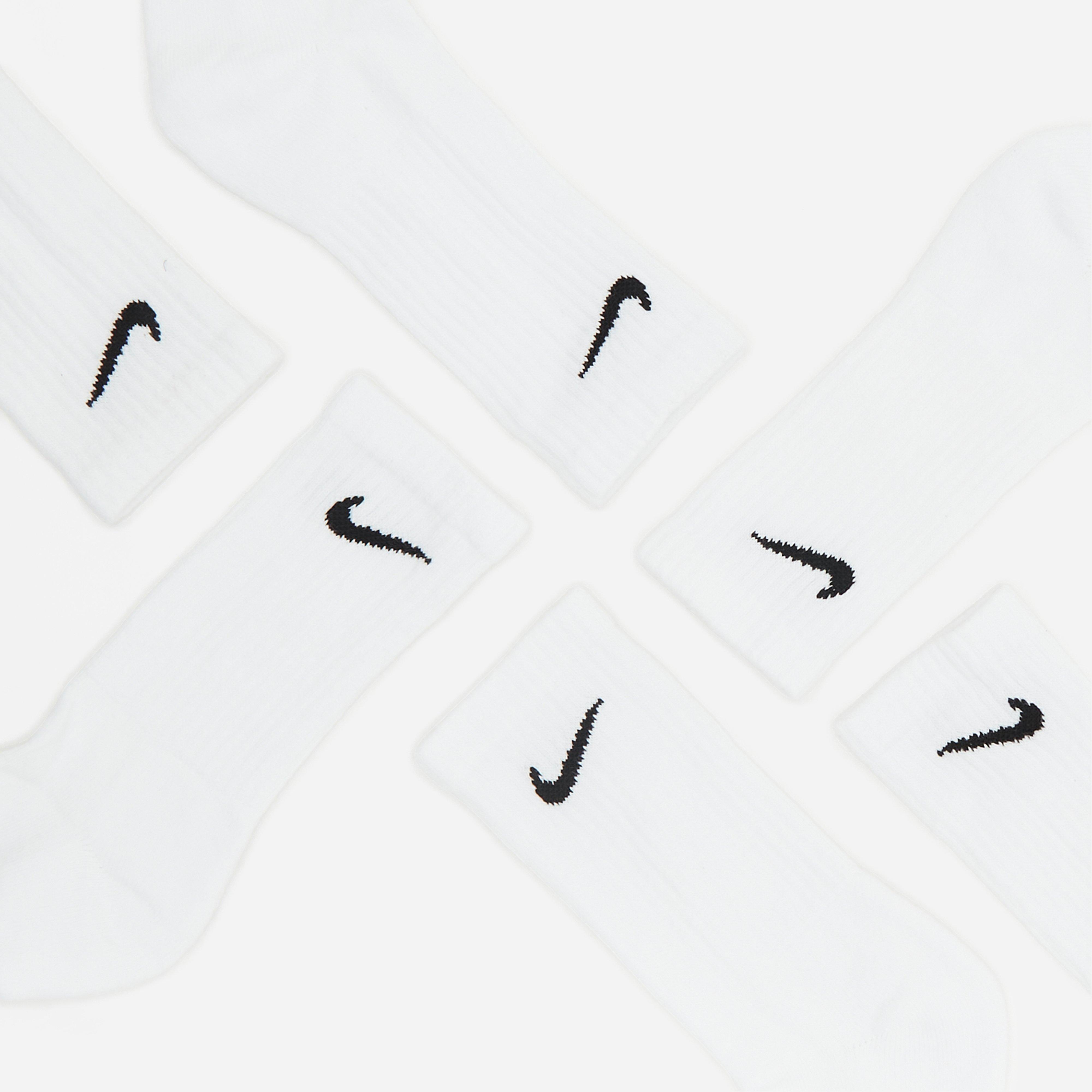 Nike 6-Pack Everyday Cushioned Training Crew Socks