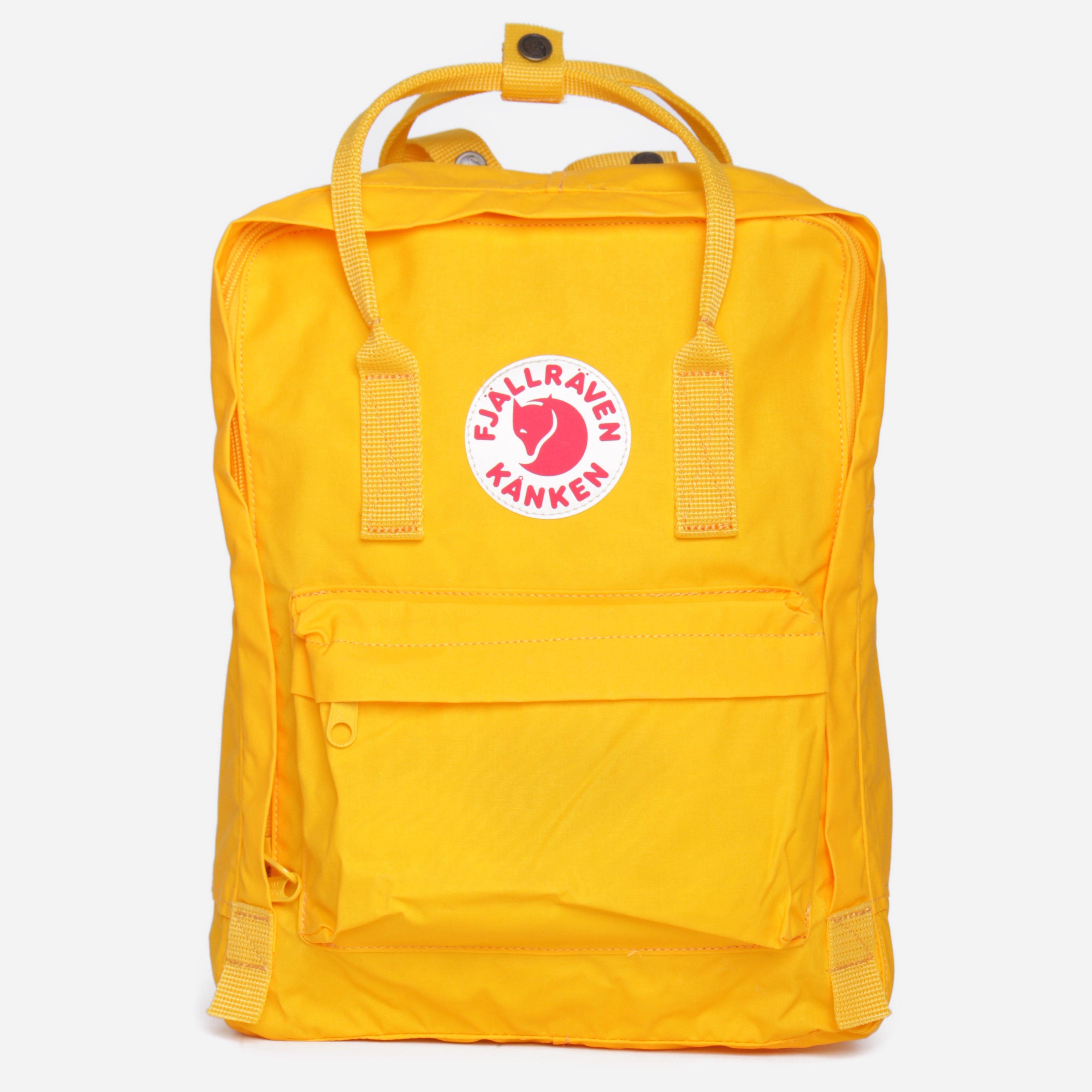 fjallraven kanken backpack yellow