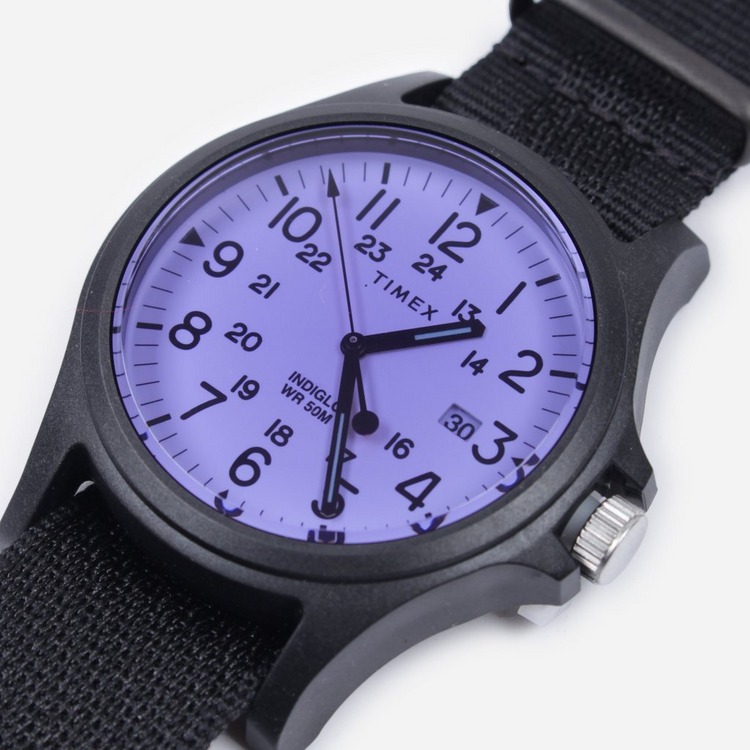timex acadia resin and grosgrain watch