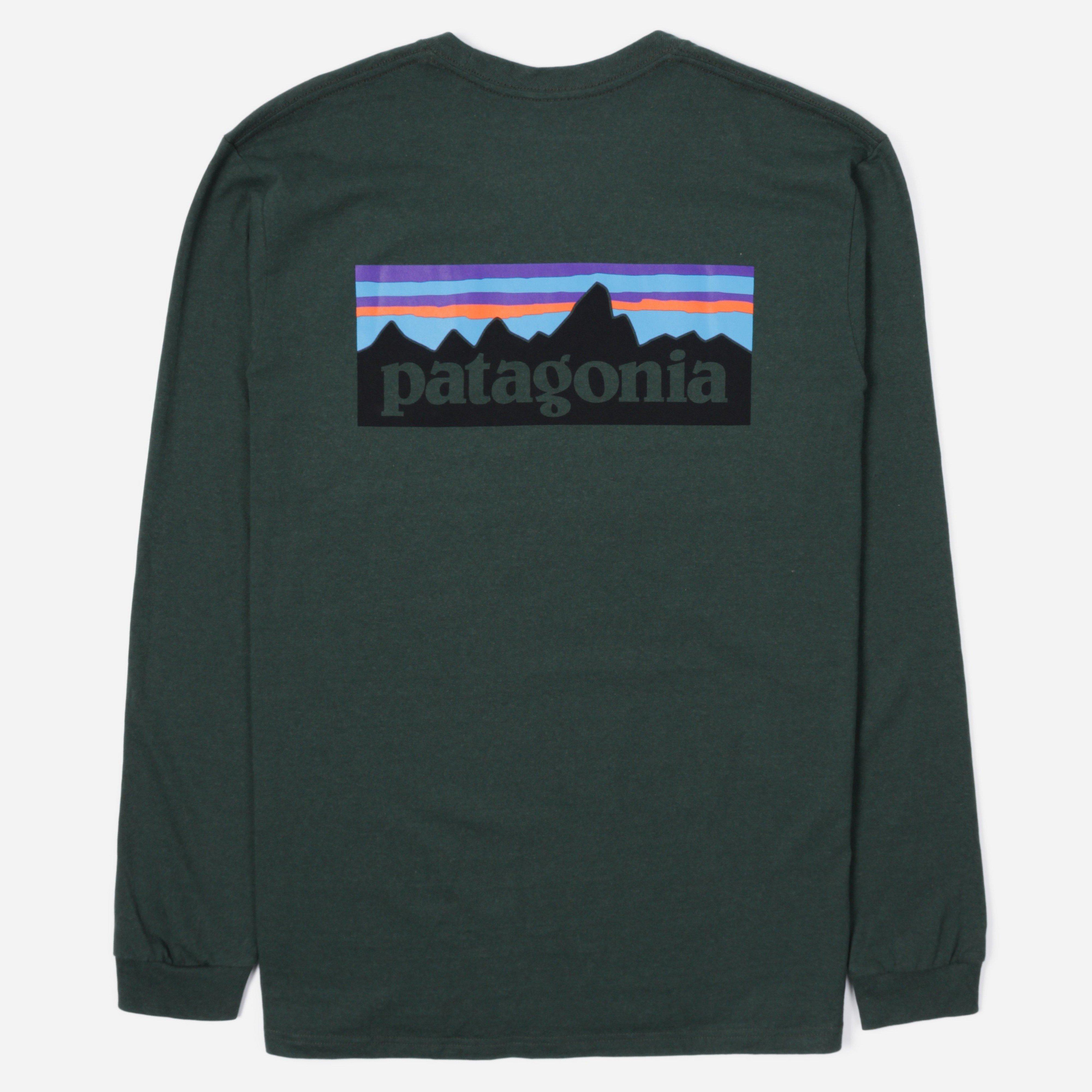 patagonia logo long sleeve