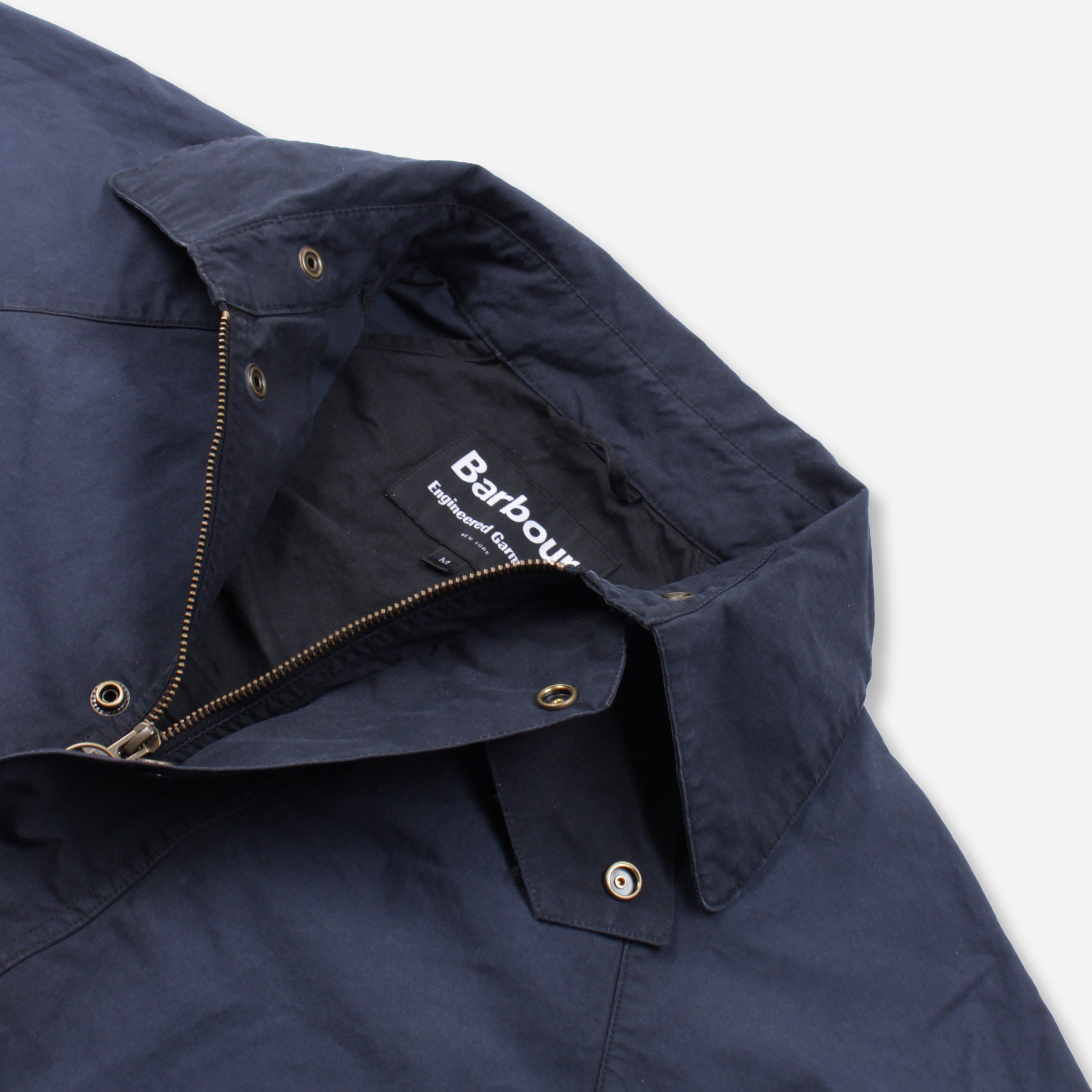 barbour engineered garments graham waxed cotton jacket