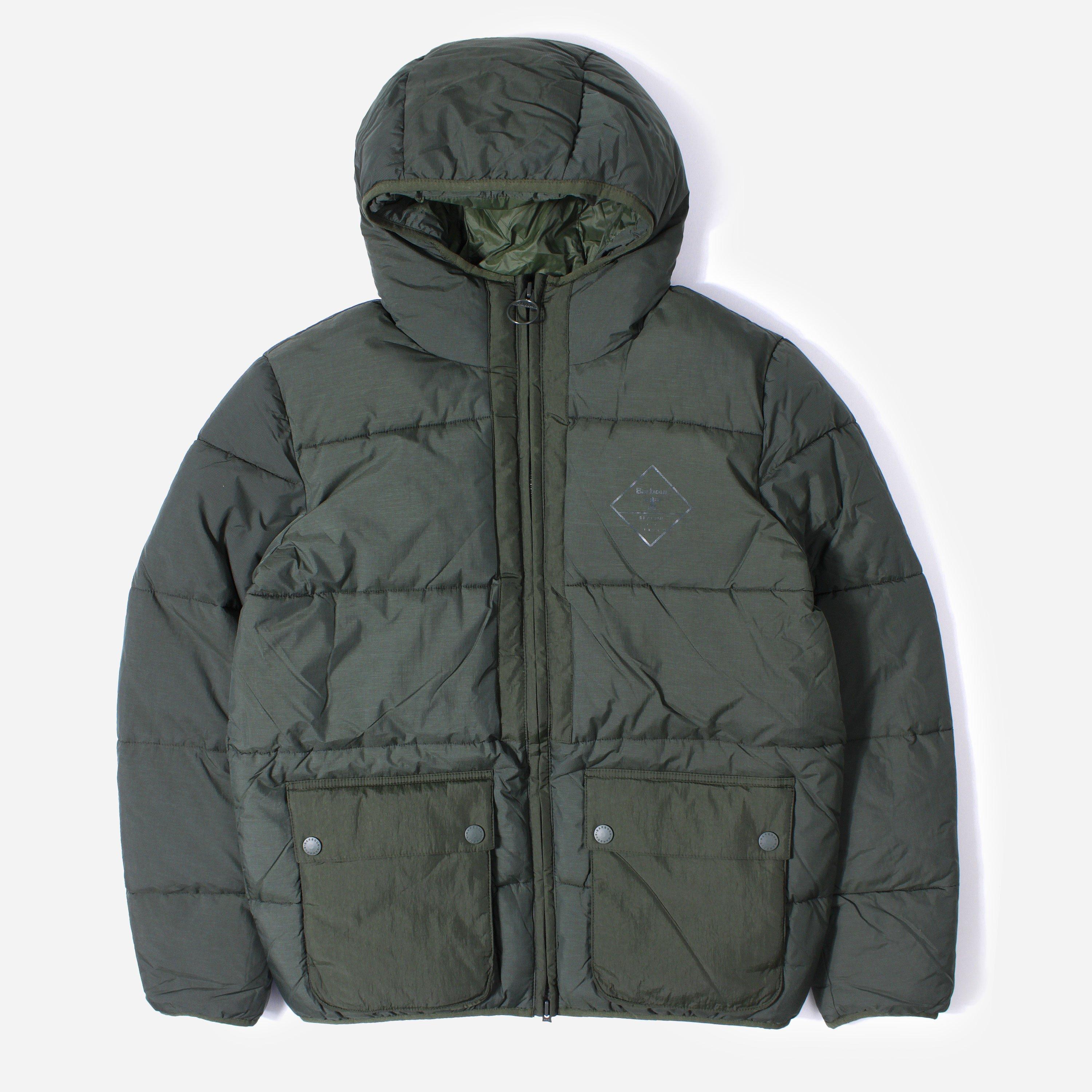 barbour beacon mill down padded jacket