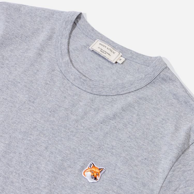 Maison Kitsune Fox Head Patch T-Shirt | The Hip Store