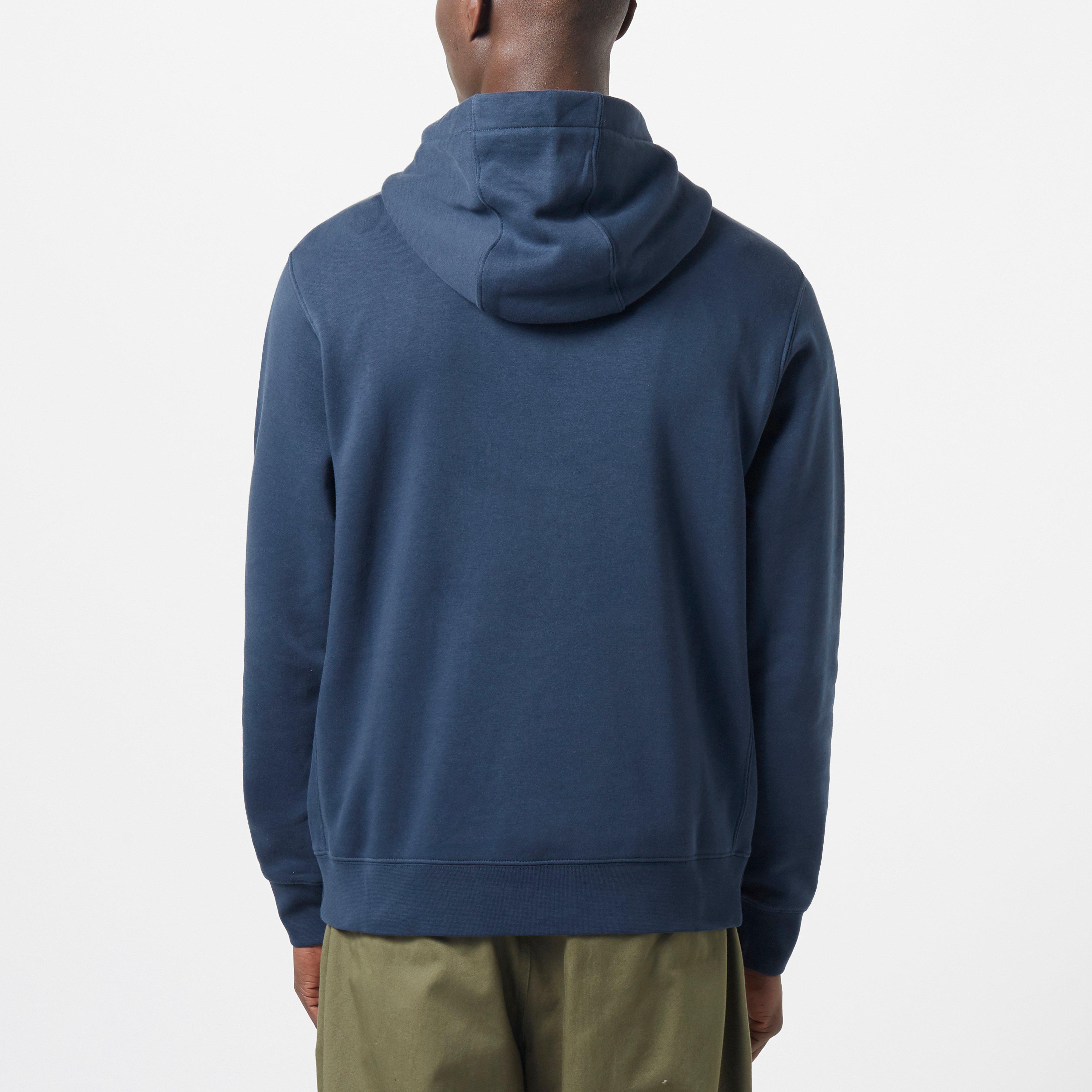nike foundation overhead hoodie blue