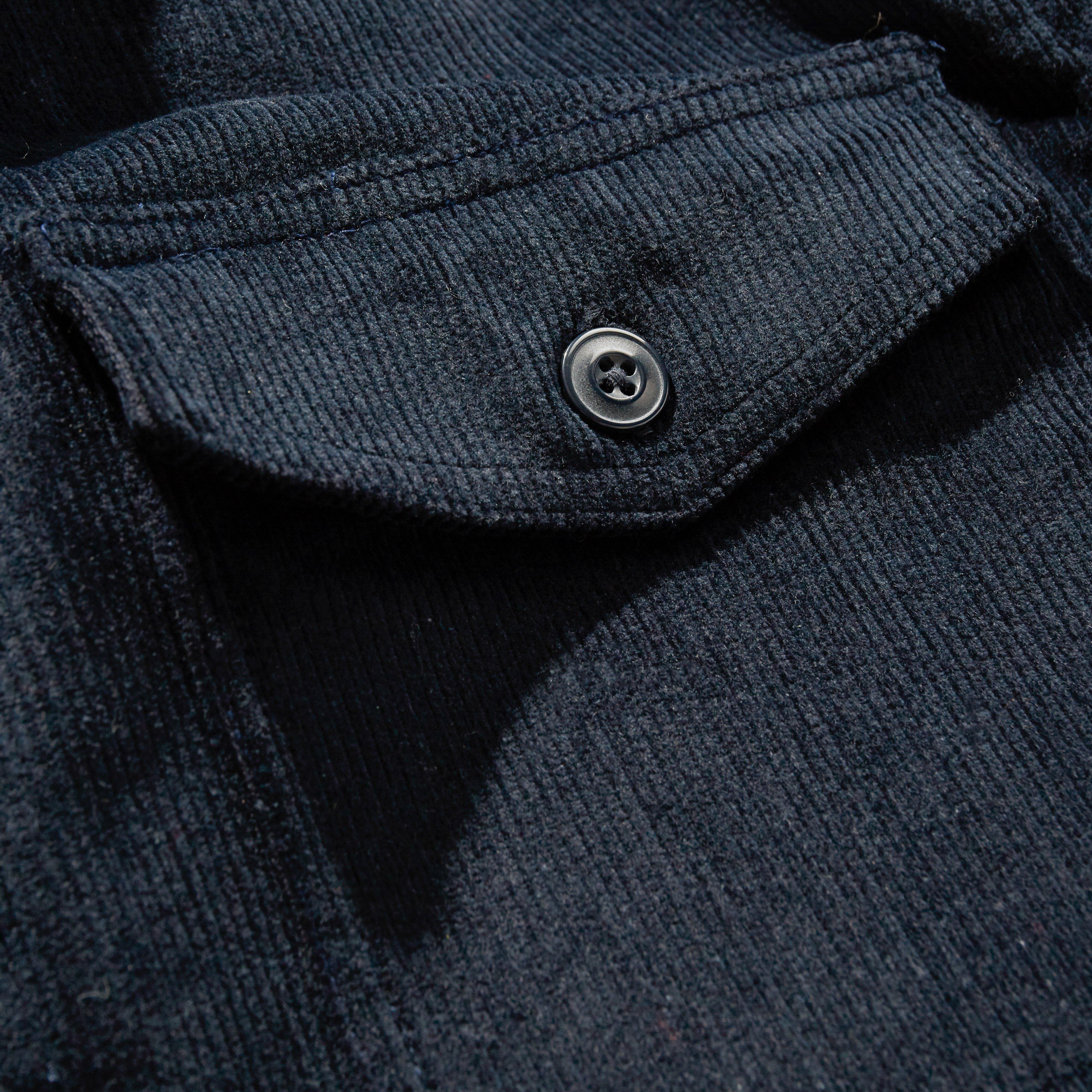 barbour cord overshirt