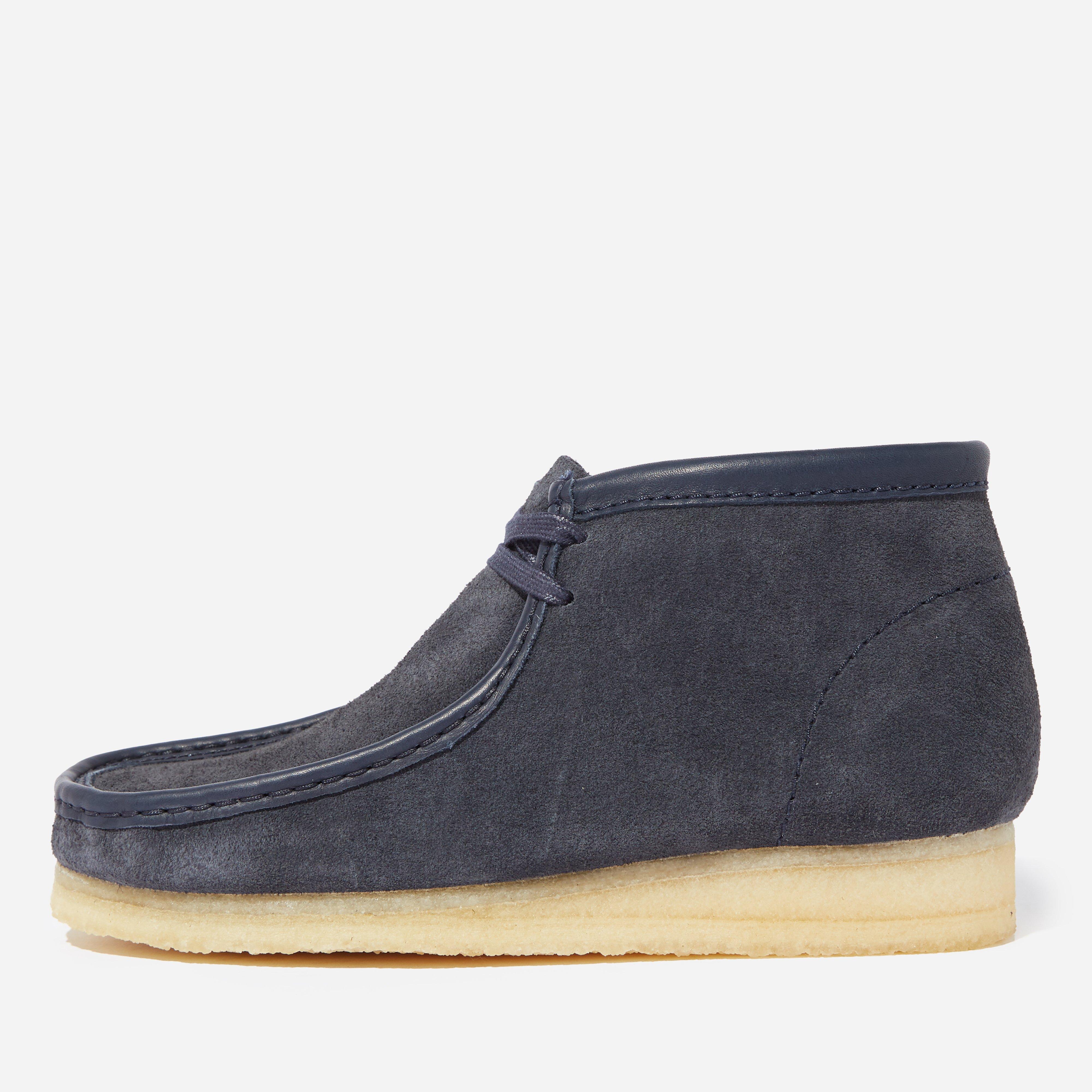 grey suede wallabees