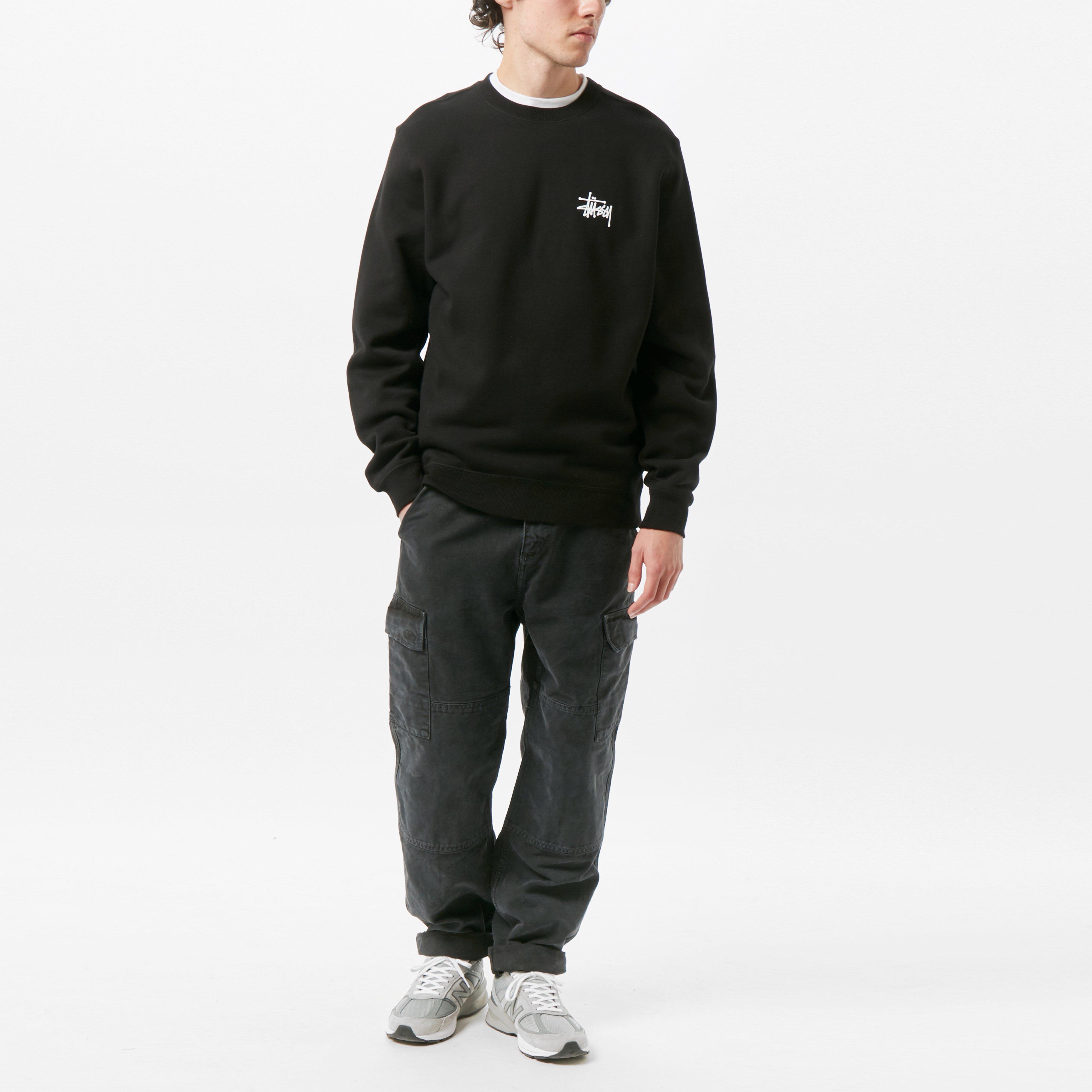 stussy basic logo sweatshirt