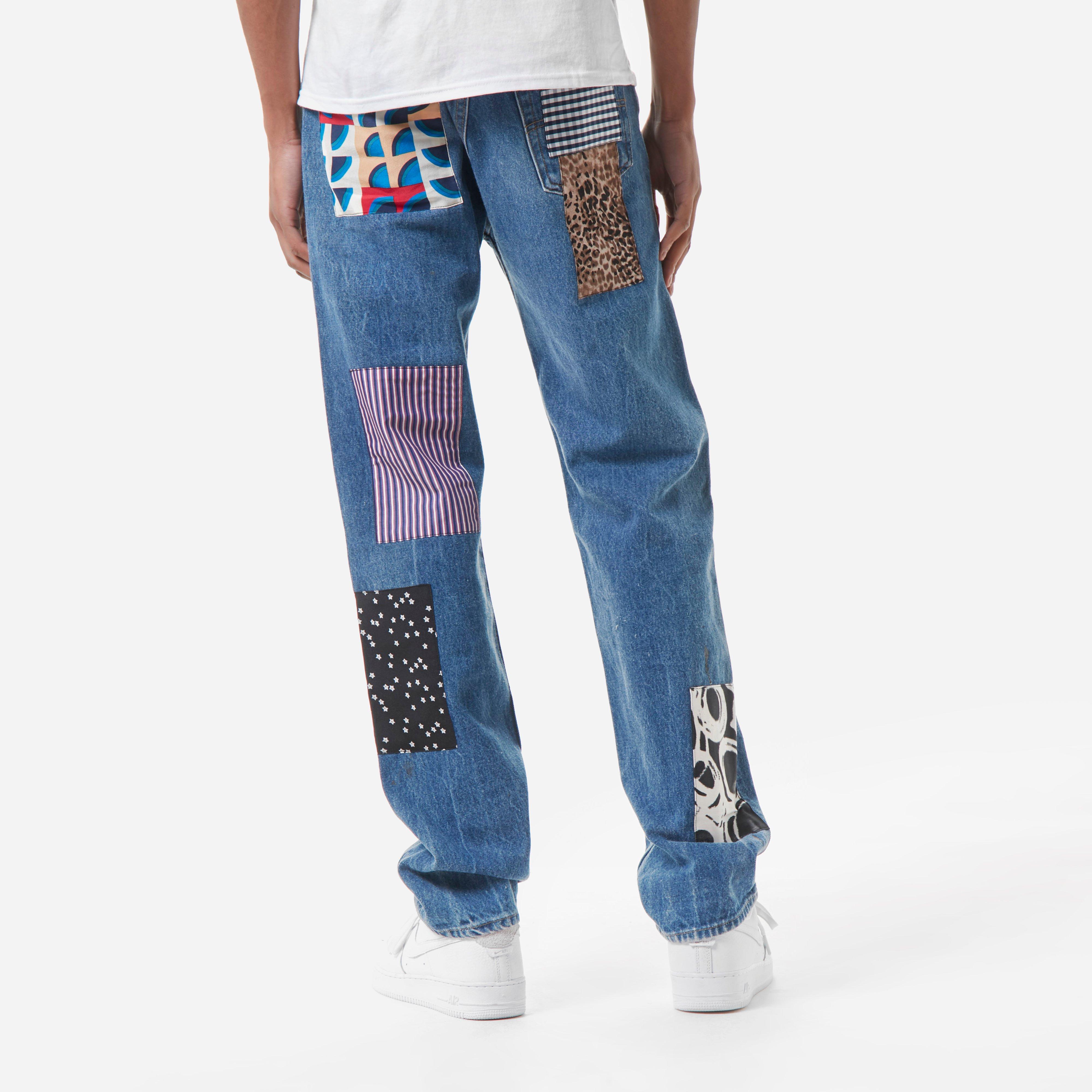 levi's patchwork jeans