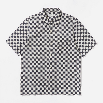 Universal Works Chequerboard Ikat Road Shirt