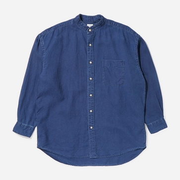 orSlow Loose Stand Collarless Shirt