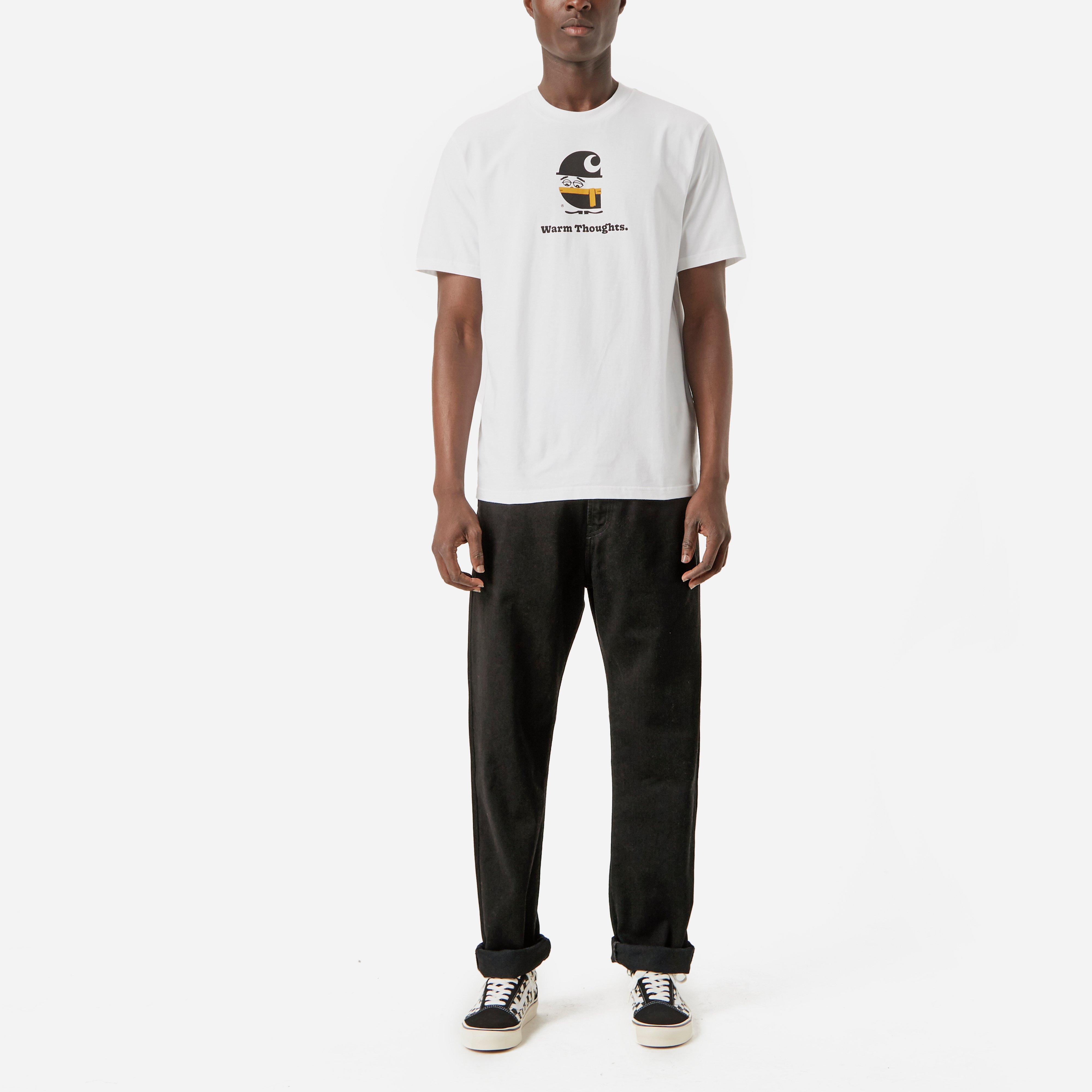 CARHARTT WIP Pontiac Pant Straight ZIP FLY w29 l32 NERO Tip Top/q58 