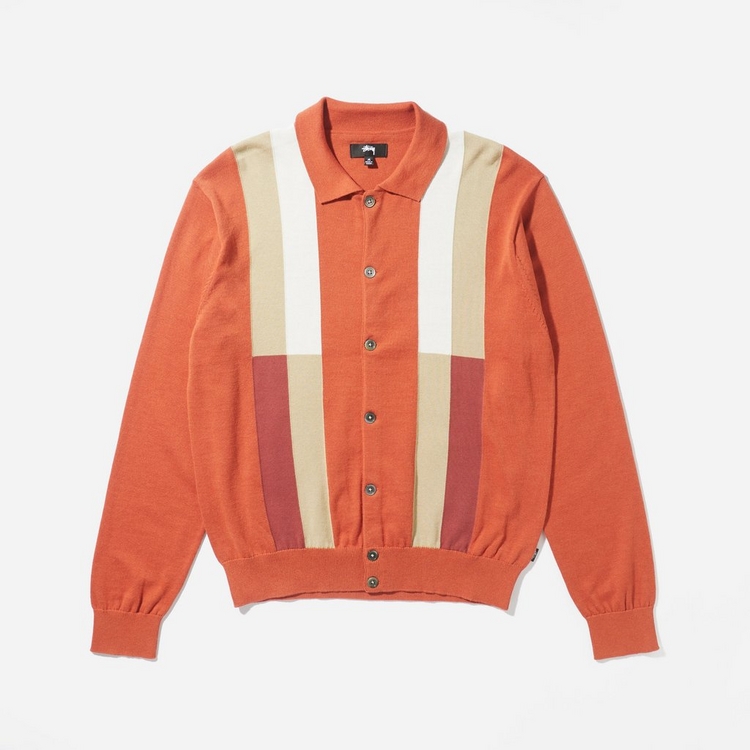 Stussy Colour Block Polo Sweater