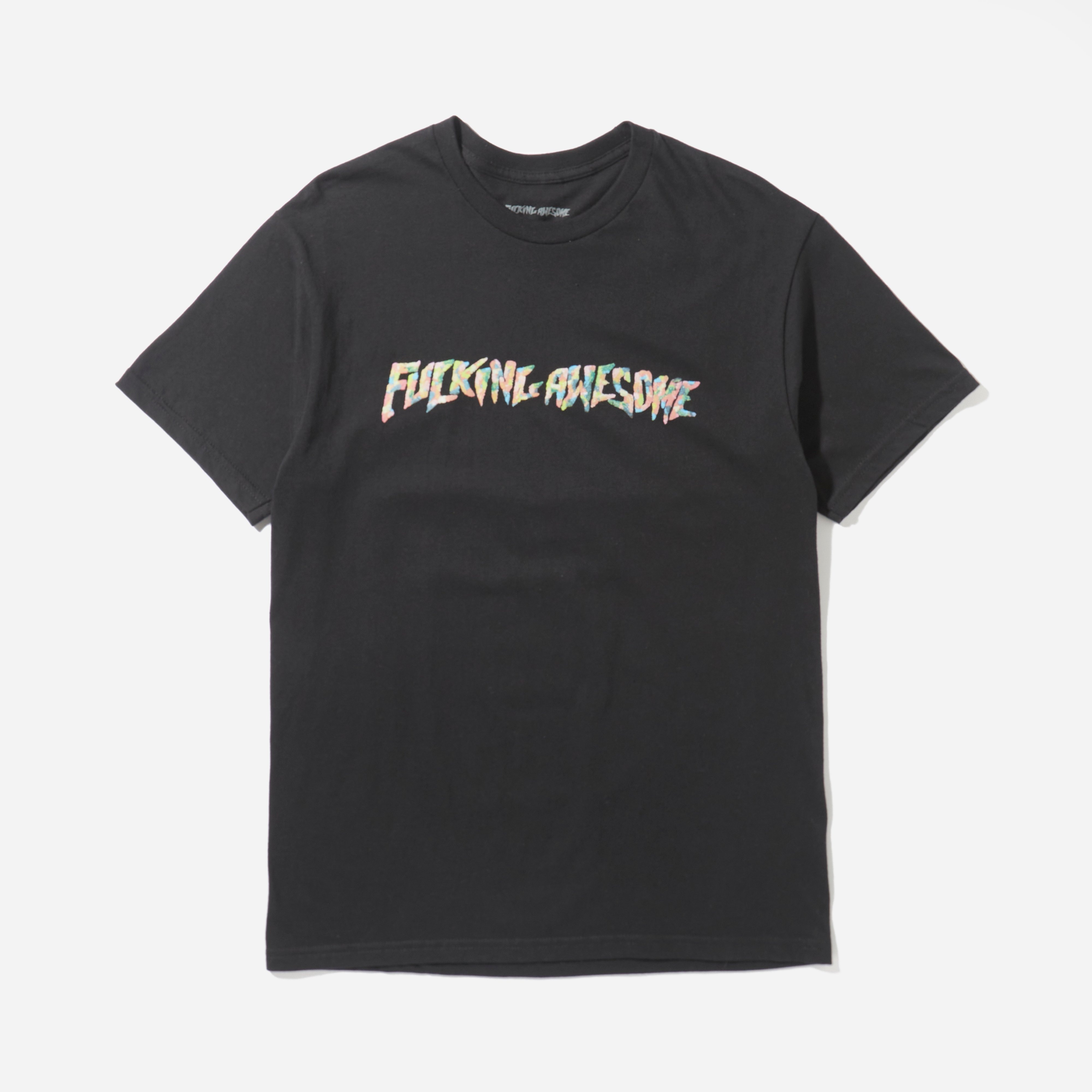 Black Fucking Awesome Gum Stamp T-Shirt | HIP