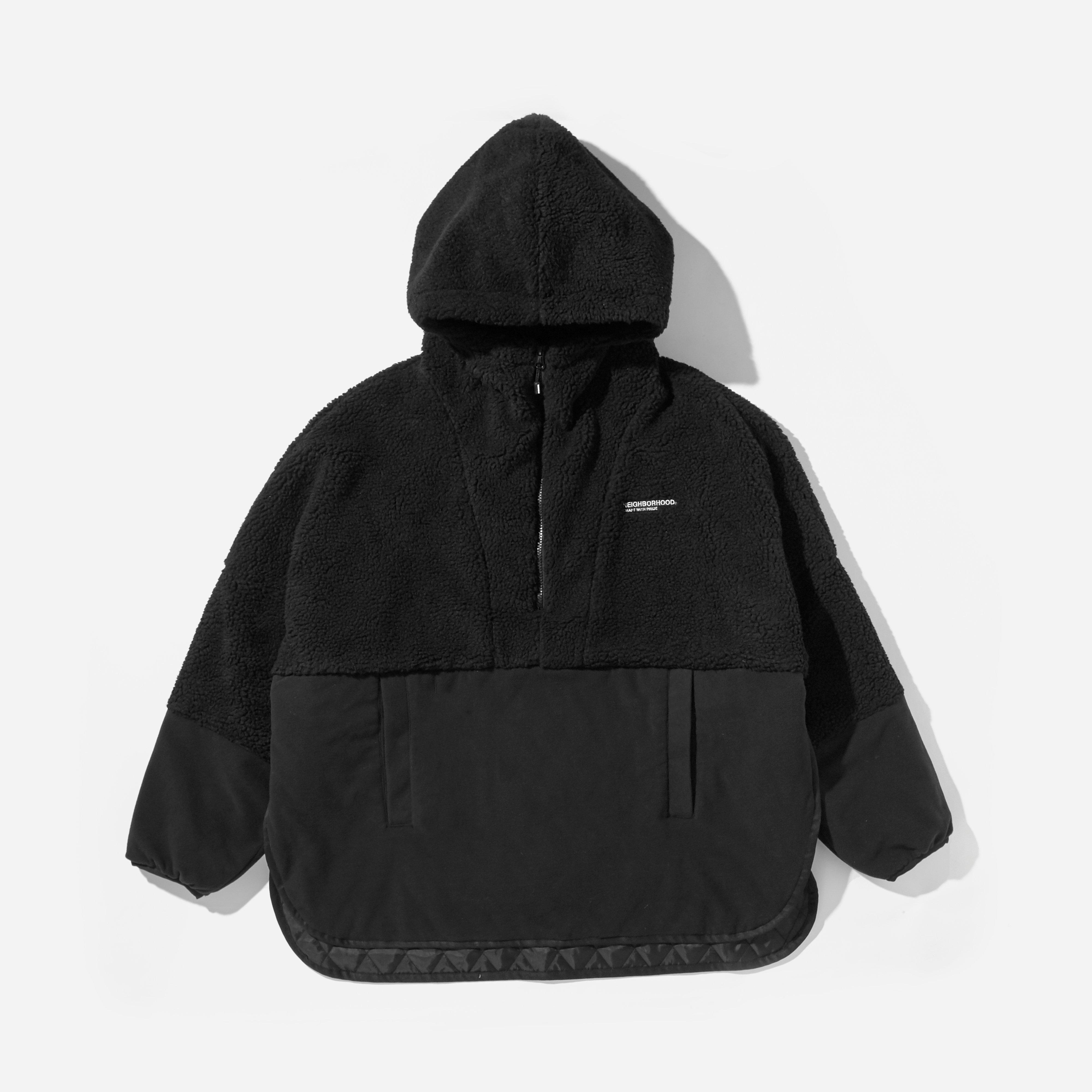ラッピング無料】 NEIGHBORHOOD WINDBREAKER Fleece JACKET BLACK M