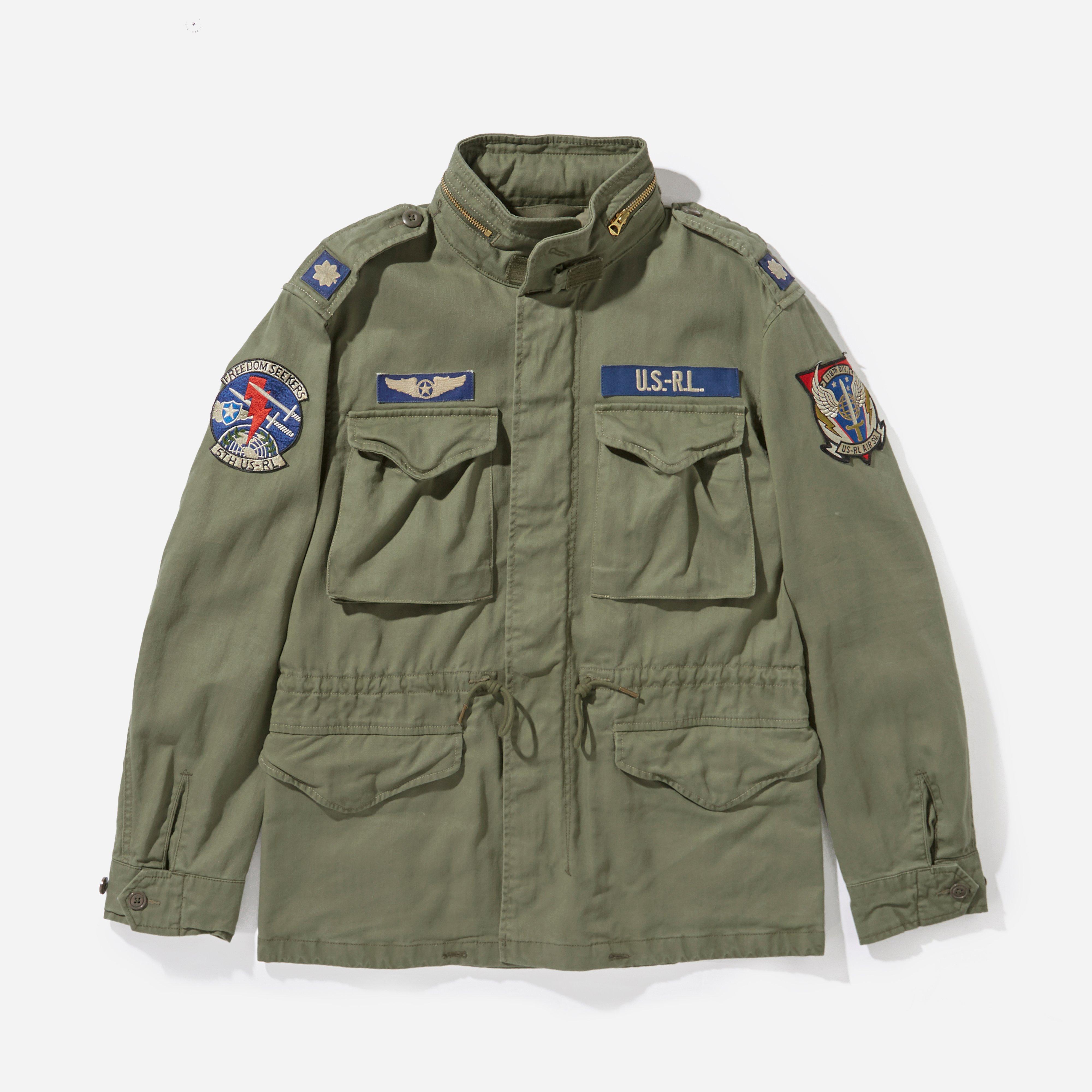 Green Polo Ralph Lauren Military M65 Field Jacket | HIP