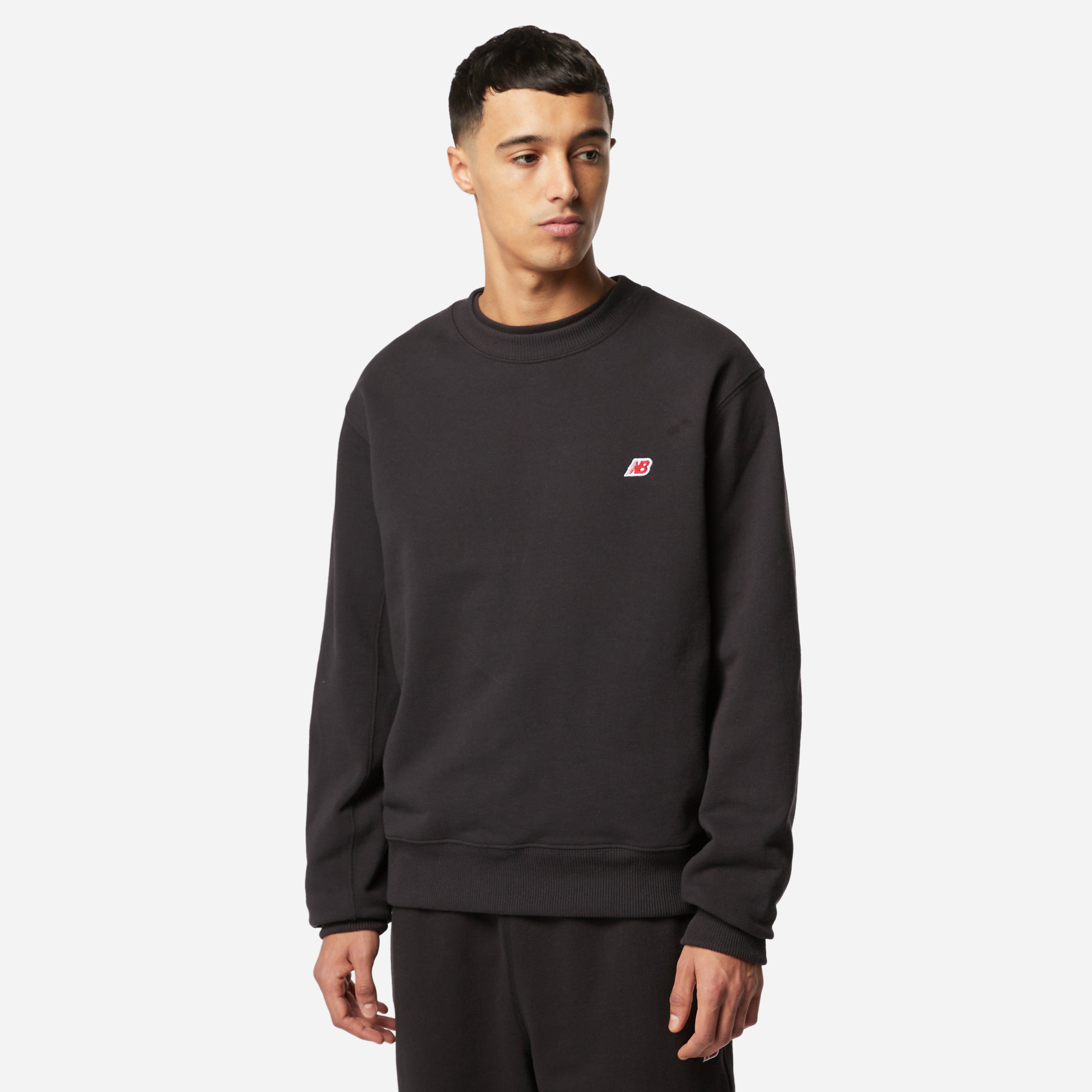 Black New Balance Made in USA Core Sweatshirt | HIP