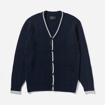 Beams Plus Cable Knit Cardigan