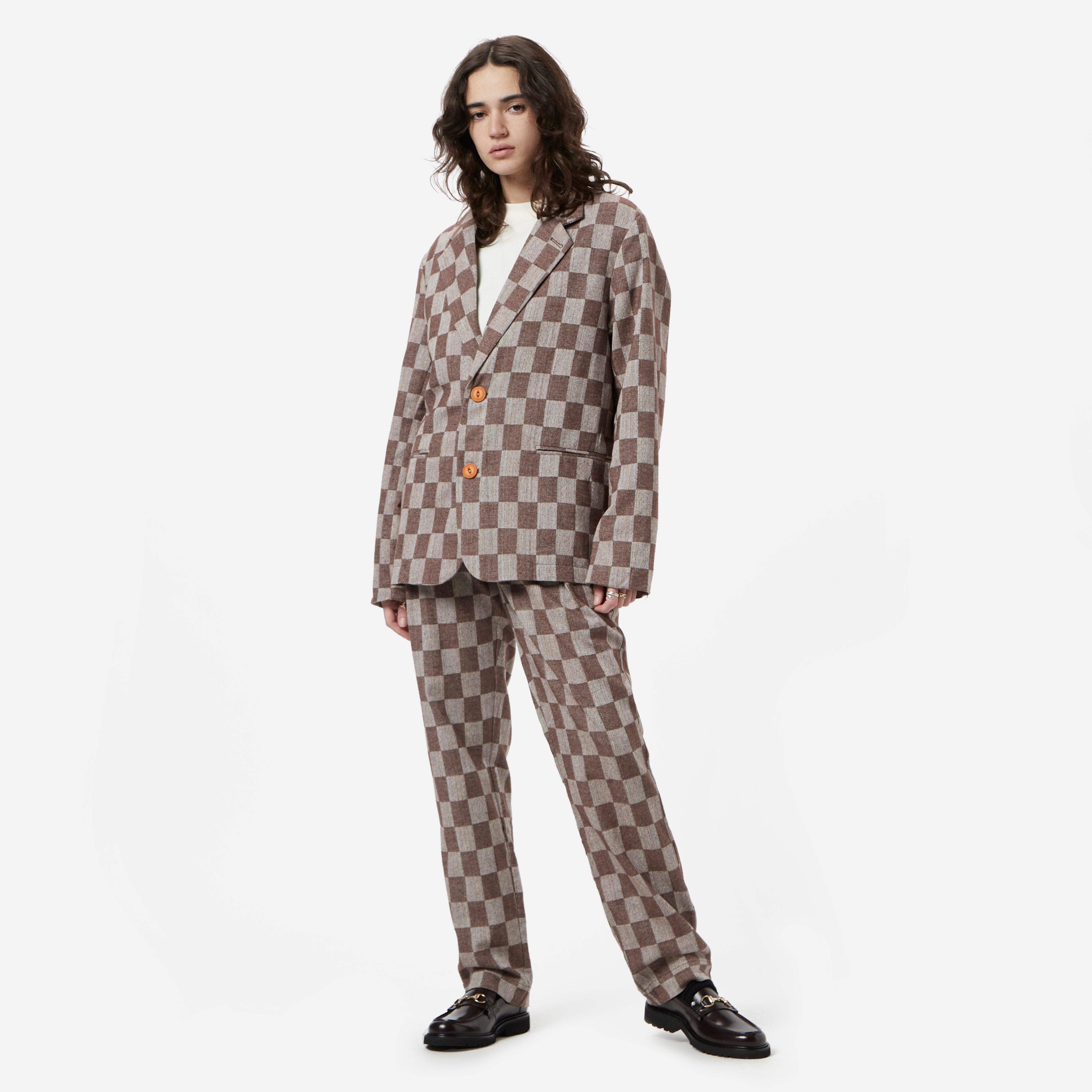 Brain Dead Sleight Of Hand Checkered Blazer Women's