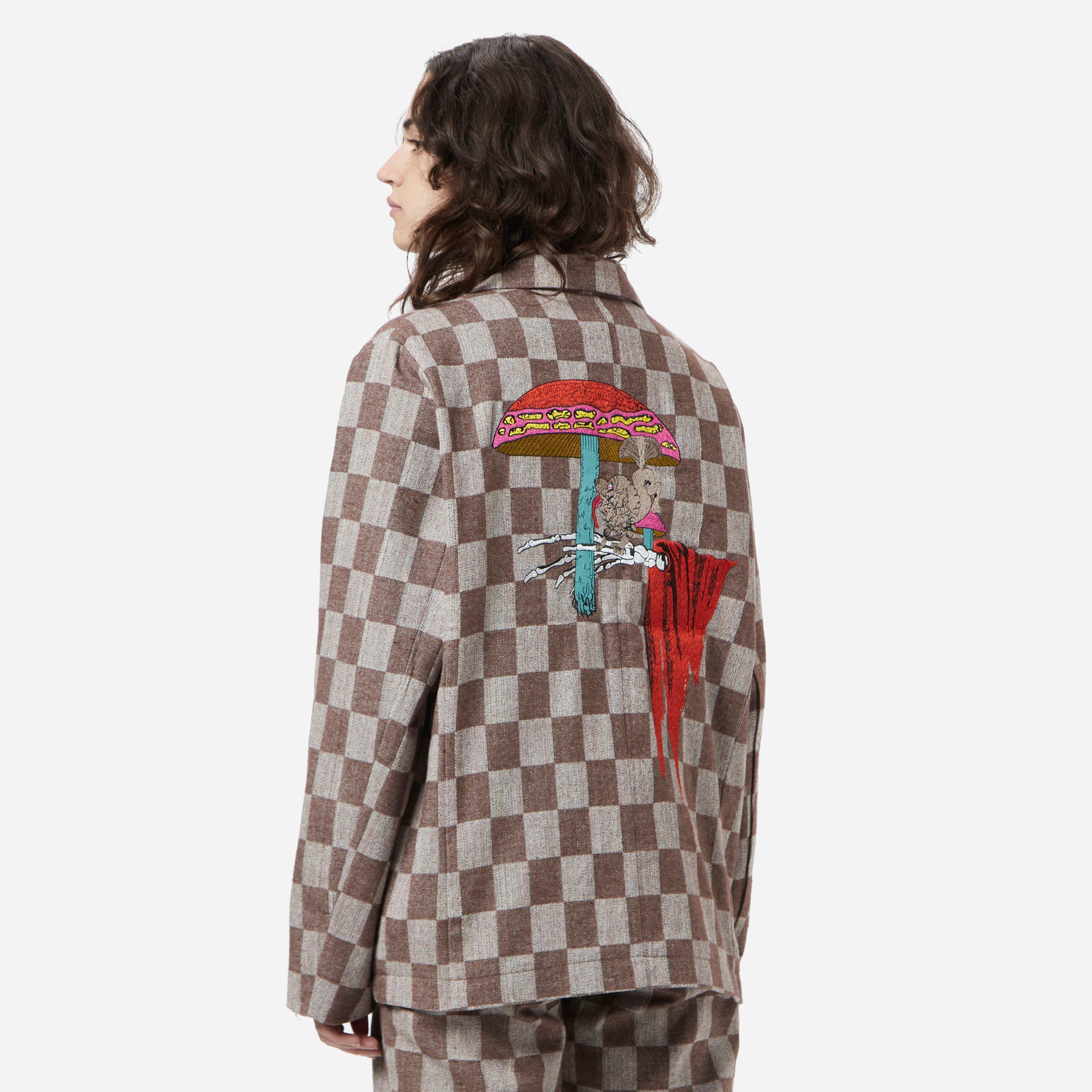 Brain Dead Sleight Of Hand Checkered Blazer Women's