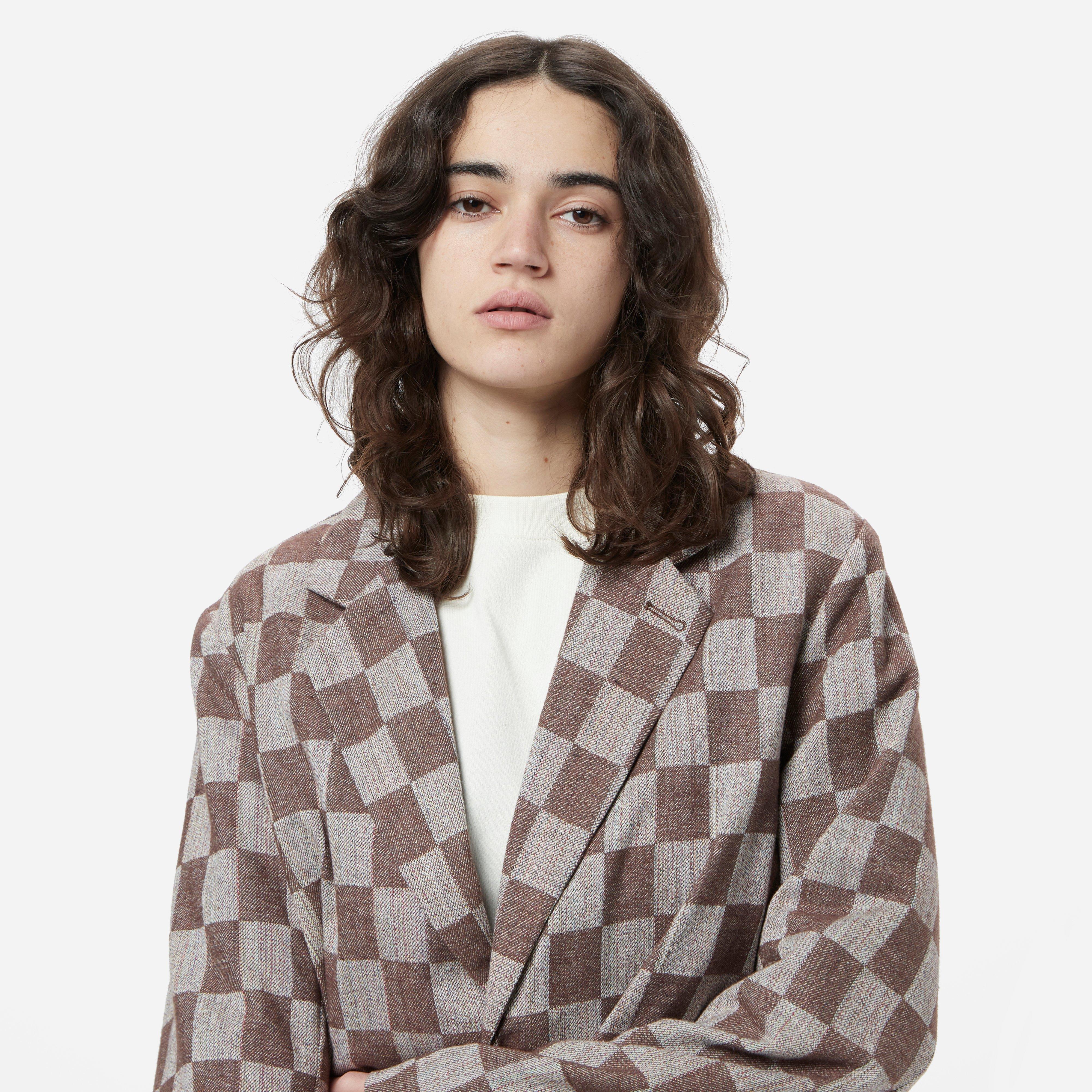 Brain Dead Sleight Of Hand Checkered Blazer Women's