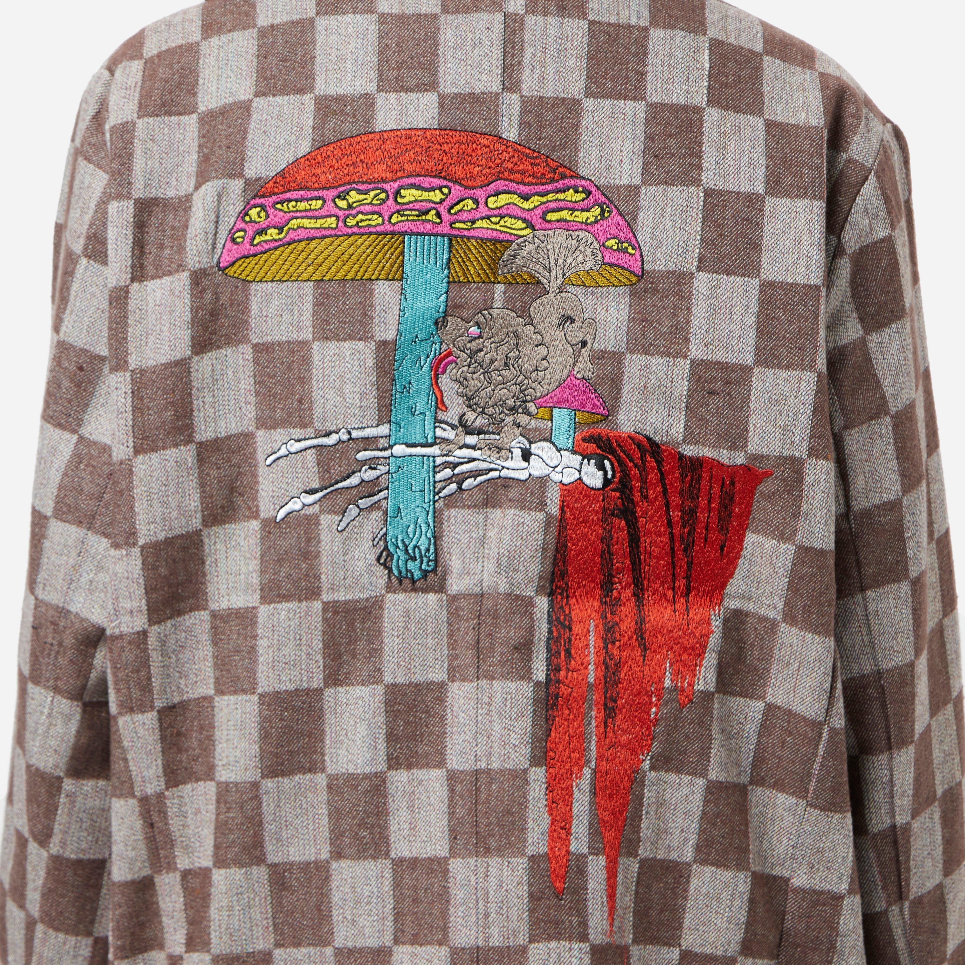 Brain Dead Sleight Of Hand Checkered Blazer Women's